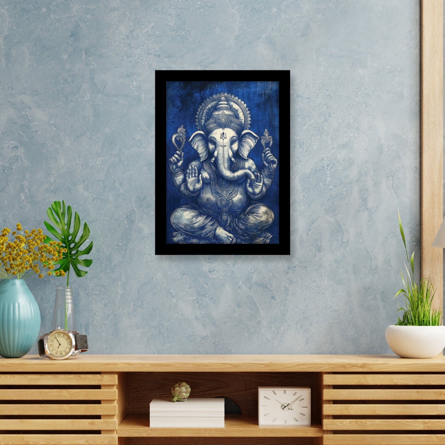 Majestic Lord Ganesha Photo Frame & Wall Decor
