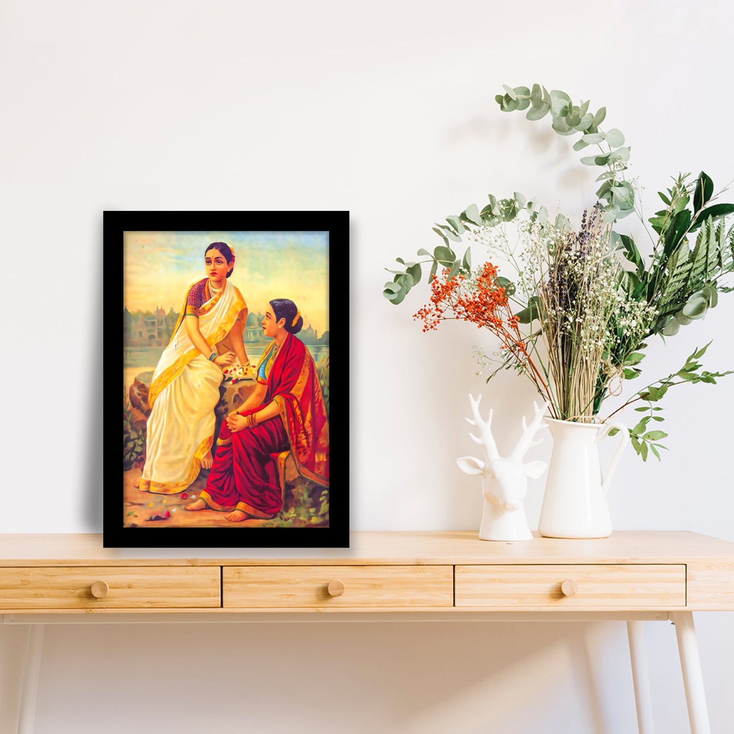 Radha: Capturing Devotion and Beauty by Raja Ravi Varma