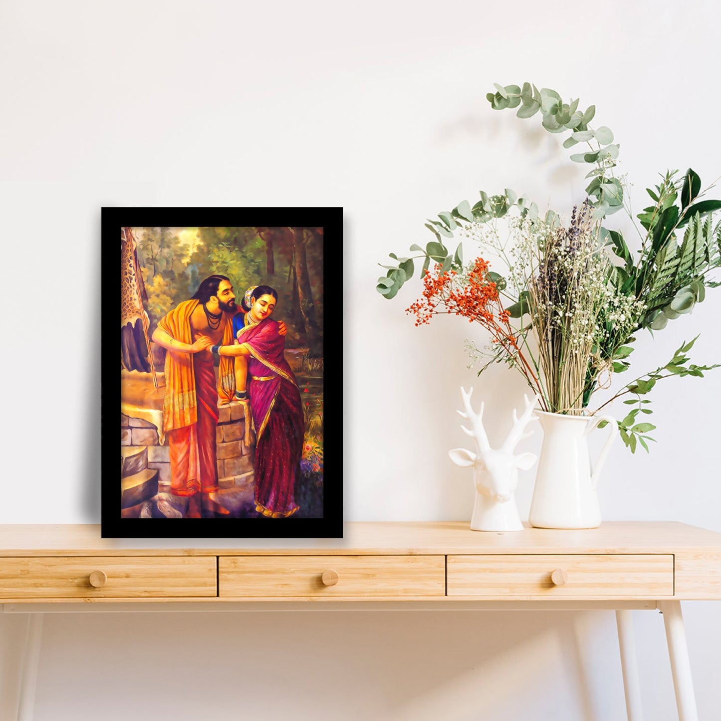 Arjuna and Subhadra: A Masterpiece by Raja Ravi Varma