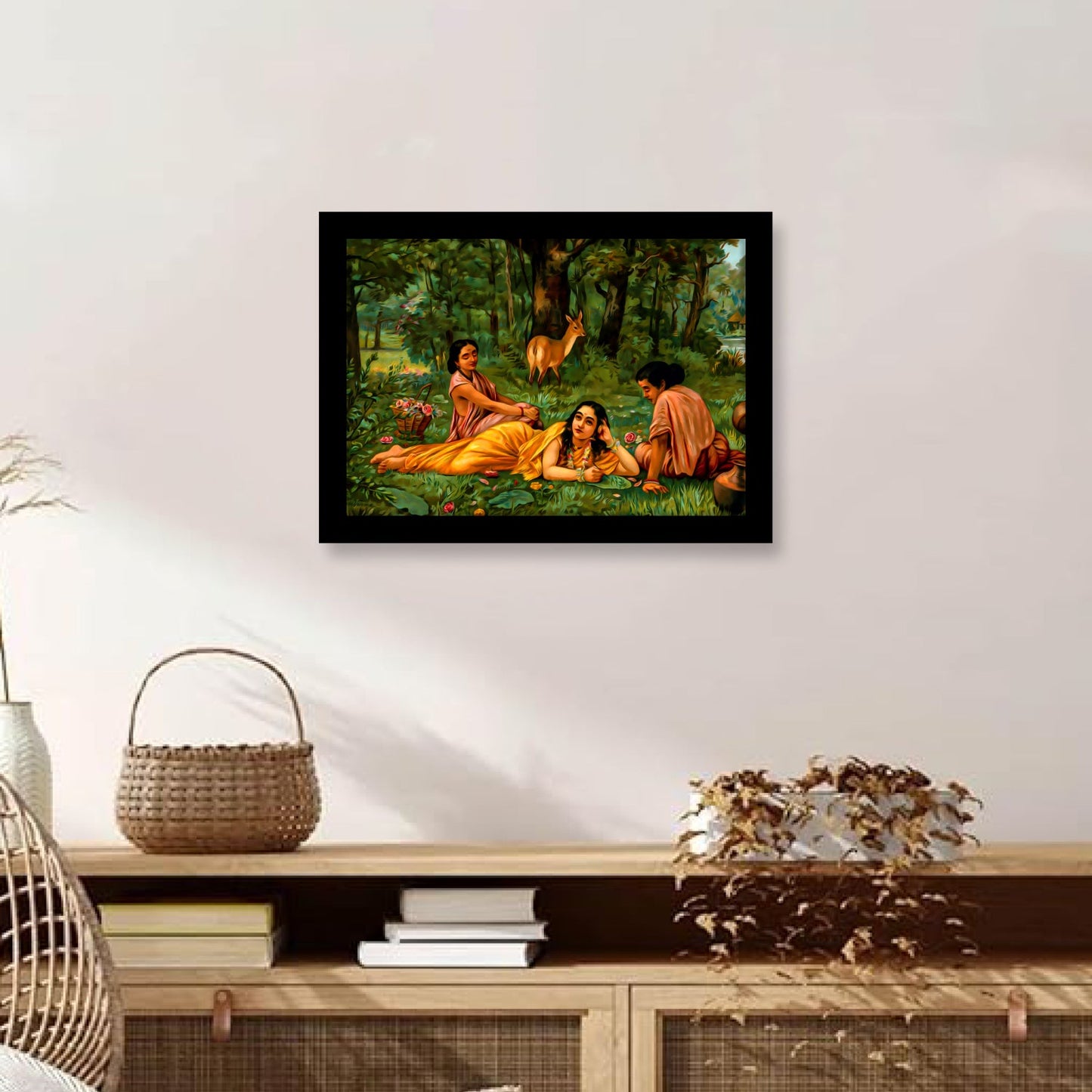Shakuntala Patra-Lekhan: A Moment Captured by Raja Ravi Varma