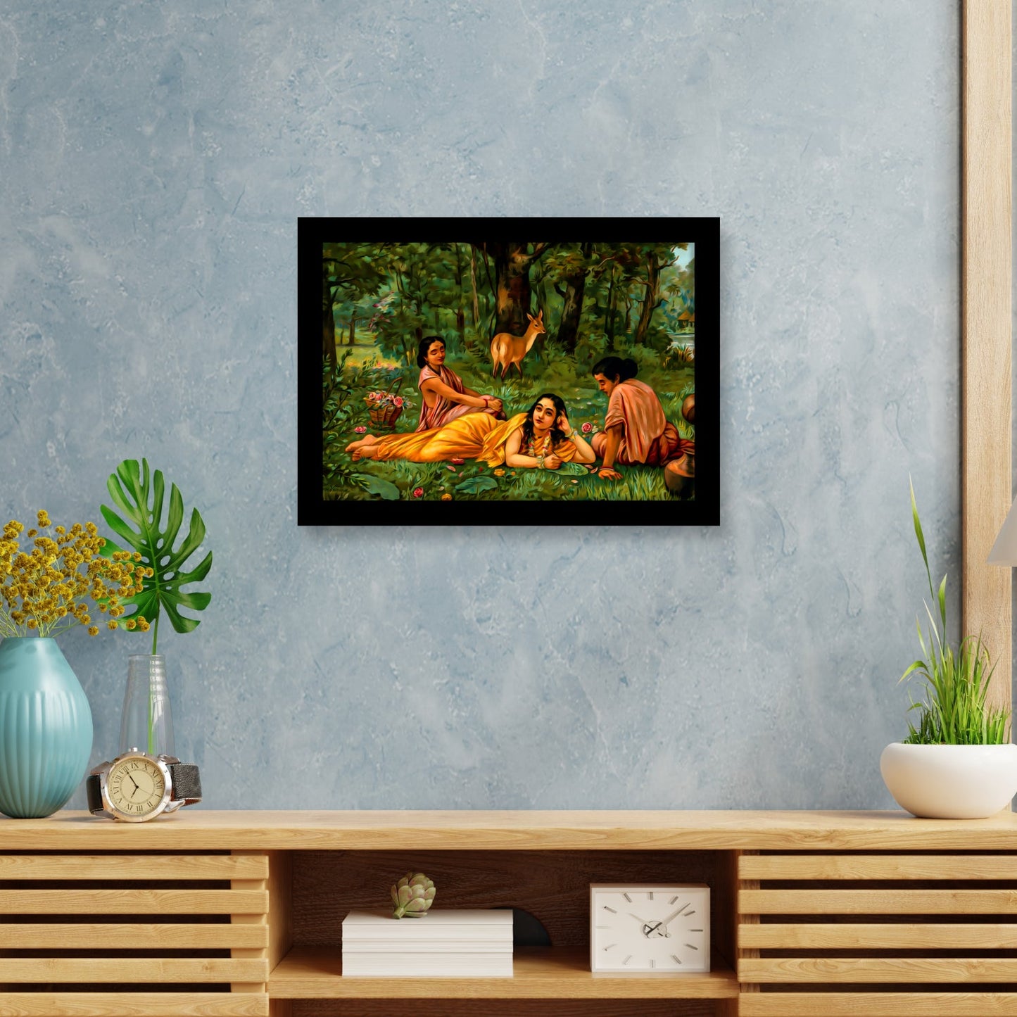 Shakuntala Patra-Lekhan: A Moment Captured by Raja Ravi Varma