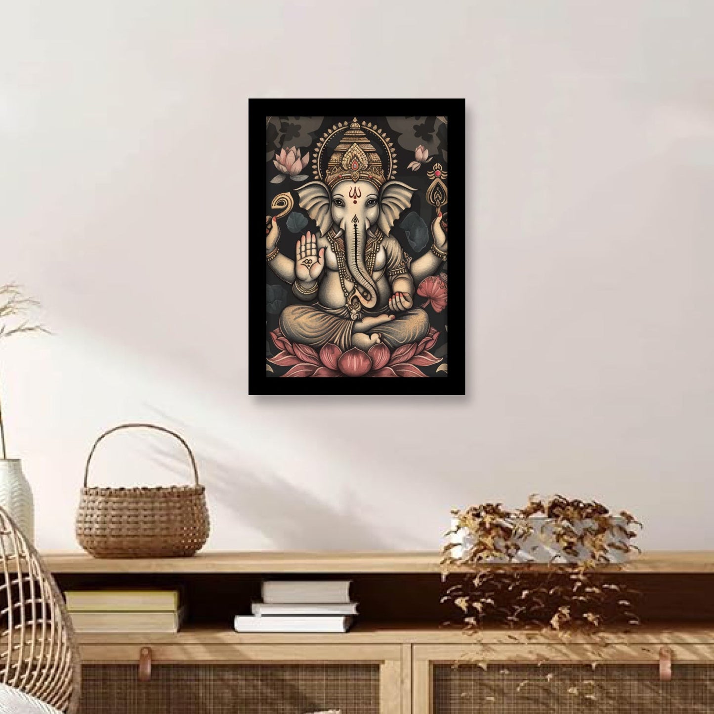 Elegant Ganesha Wall Art & Photo Frame
