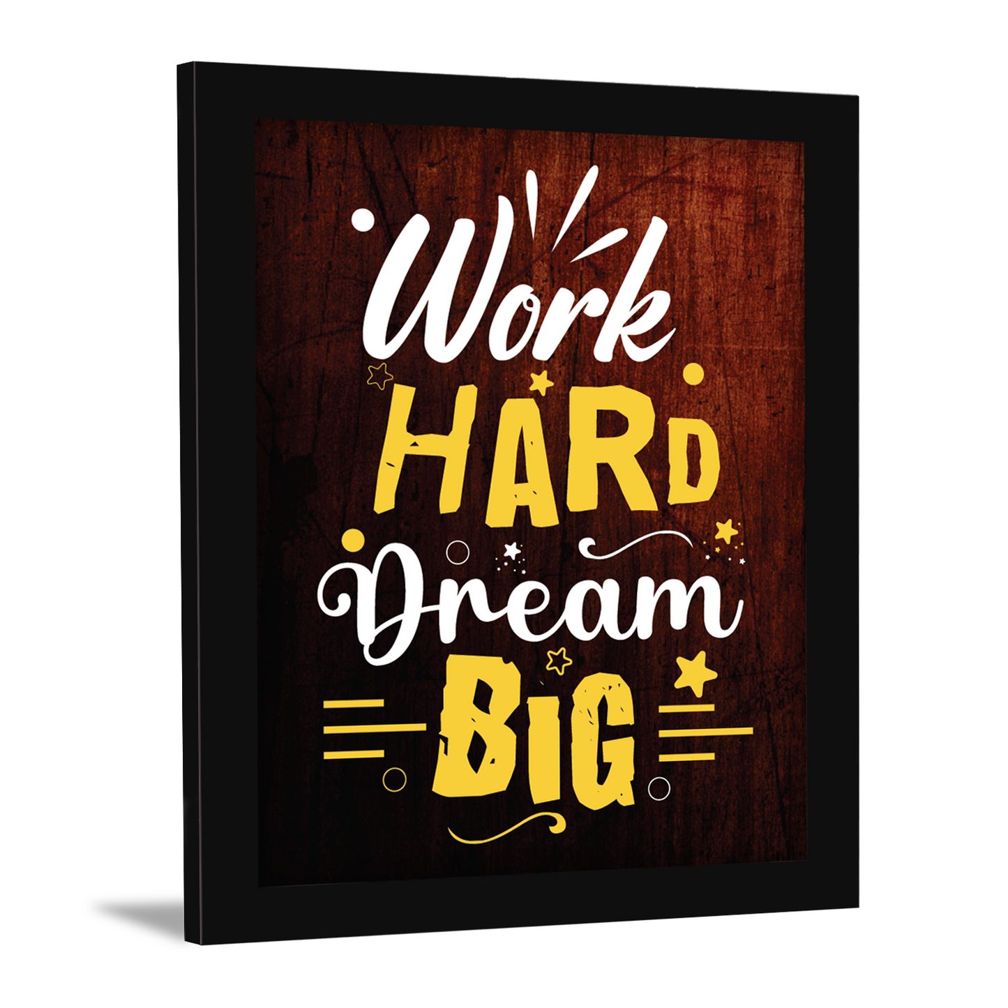 Work Hard, Dream Big – Motivational Photo Frame