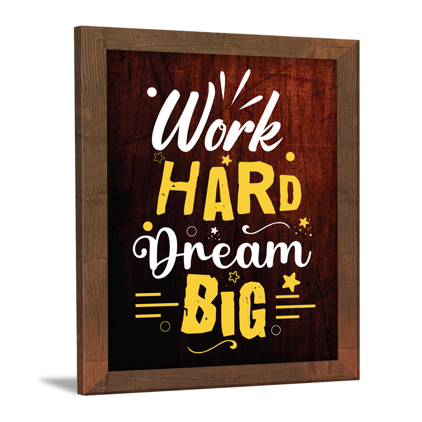 Work Hard, Dream Big – Motivational Photo Frame