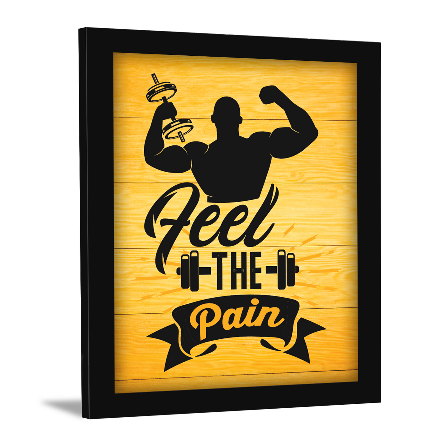 Transform Pain into Power – 'Feel The Pain' Inspirational Frame