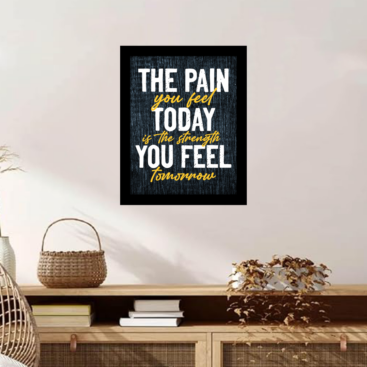 Pain Today, Strength Tomorrow – Inspirational Photo Frame