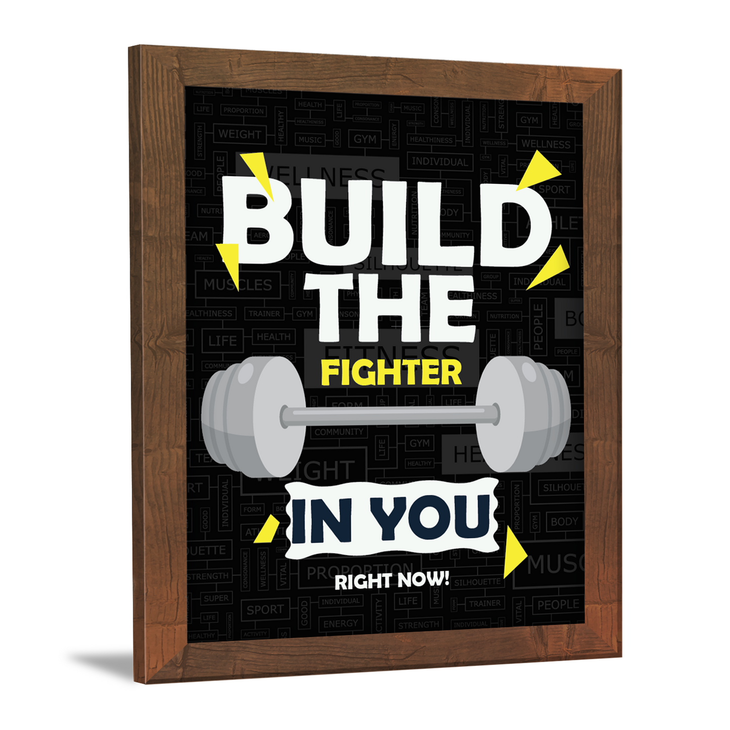 Build the Fighter in You Right Now – Motivational Photo Frame