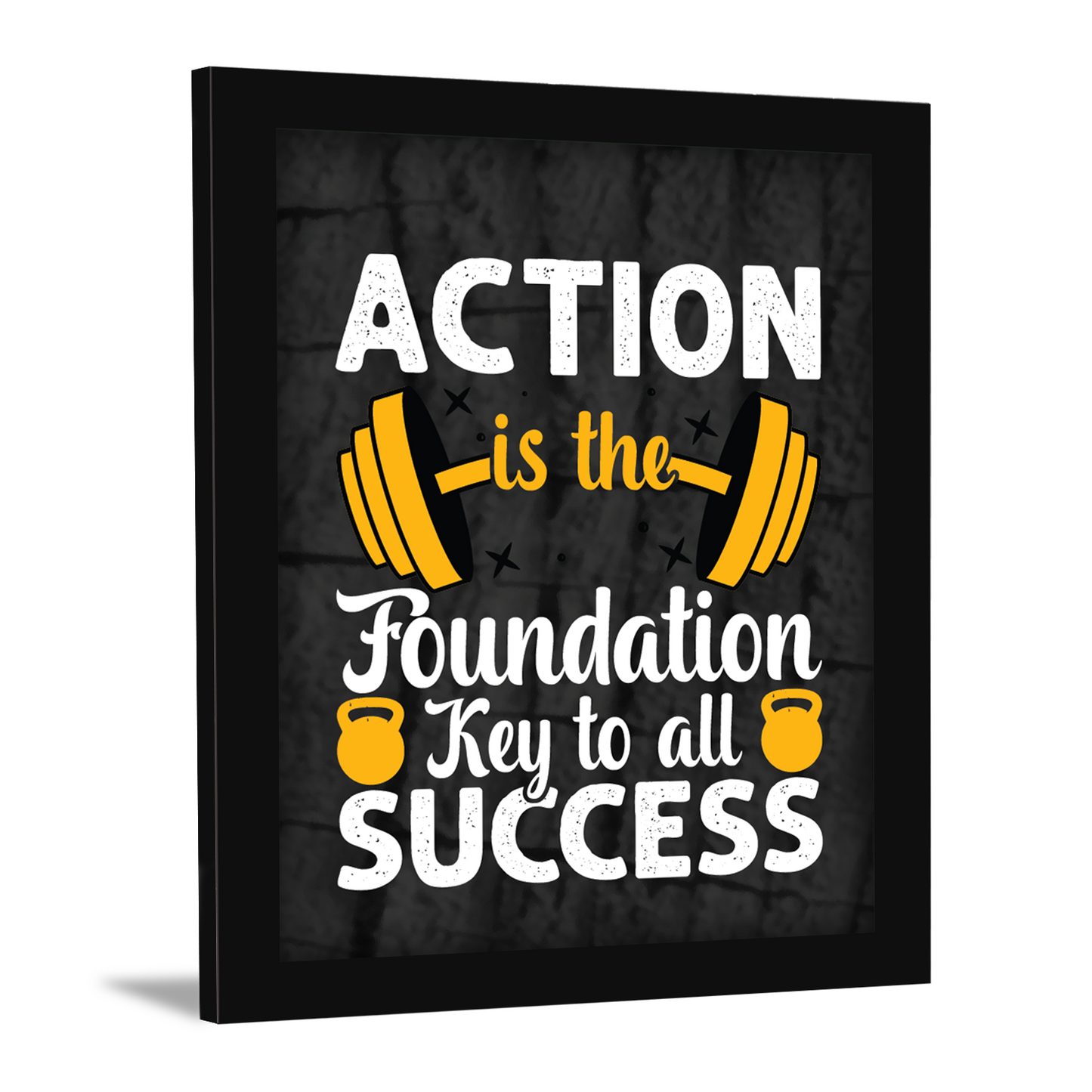 Action: The Key to Success – Motivational Photo Frame