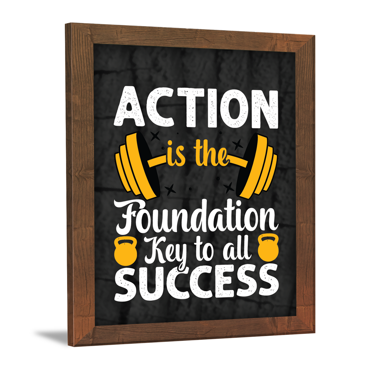 Action: The Key to Success – Motivational Photo Frame