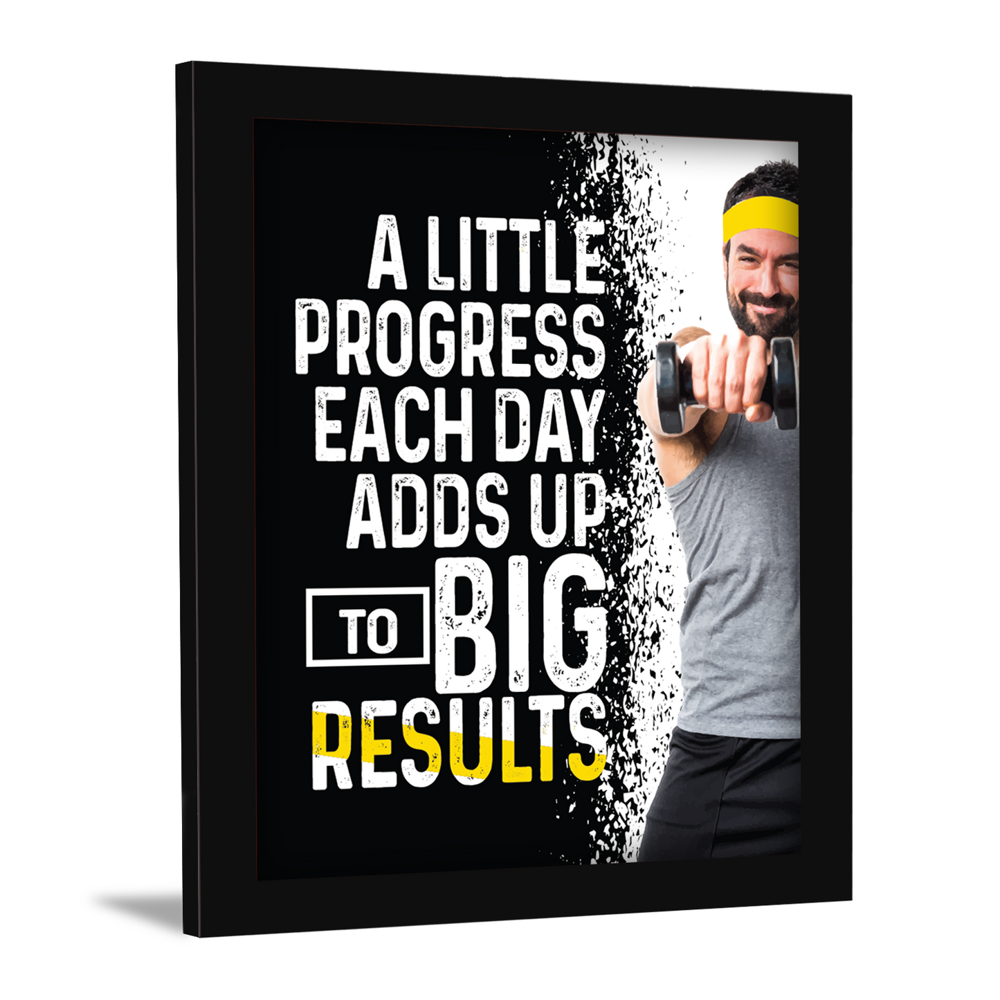 Daily Progress, Big Achievements – Fitness Motivation Frame