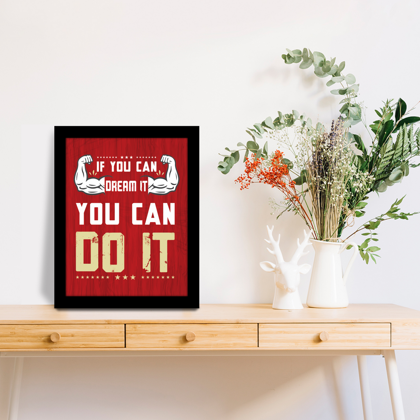 Dream It, Do It: Inspirational Fitness Art Frame
