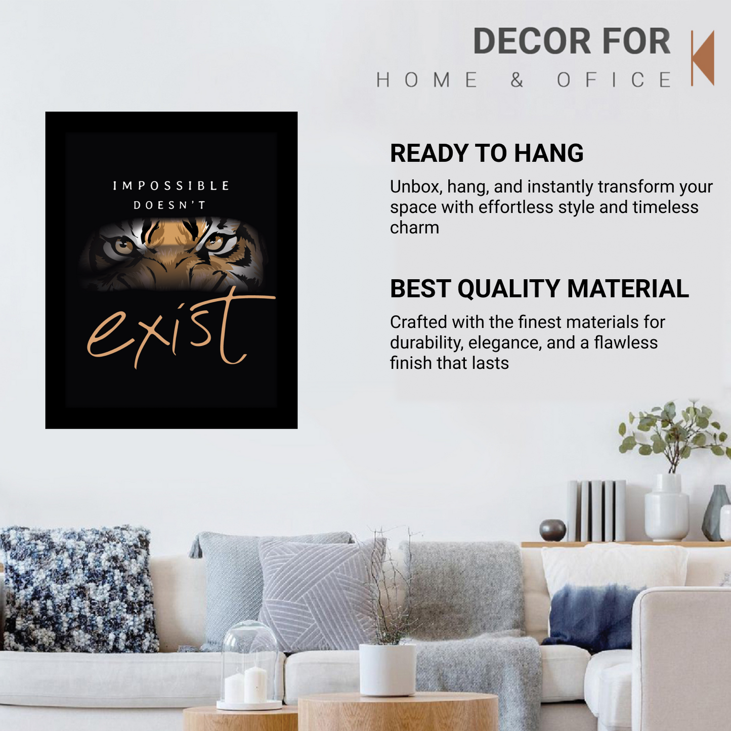 Impossible Doesn’t Exist: Inspirational Motivational Frame