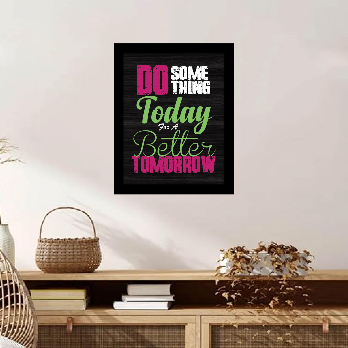 Take Action Today for a Brighter Tomorrow – Framed Inspirational Art