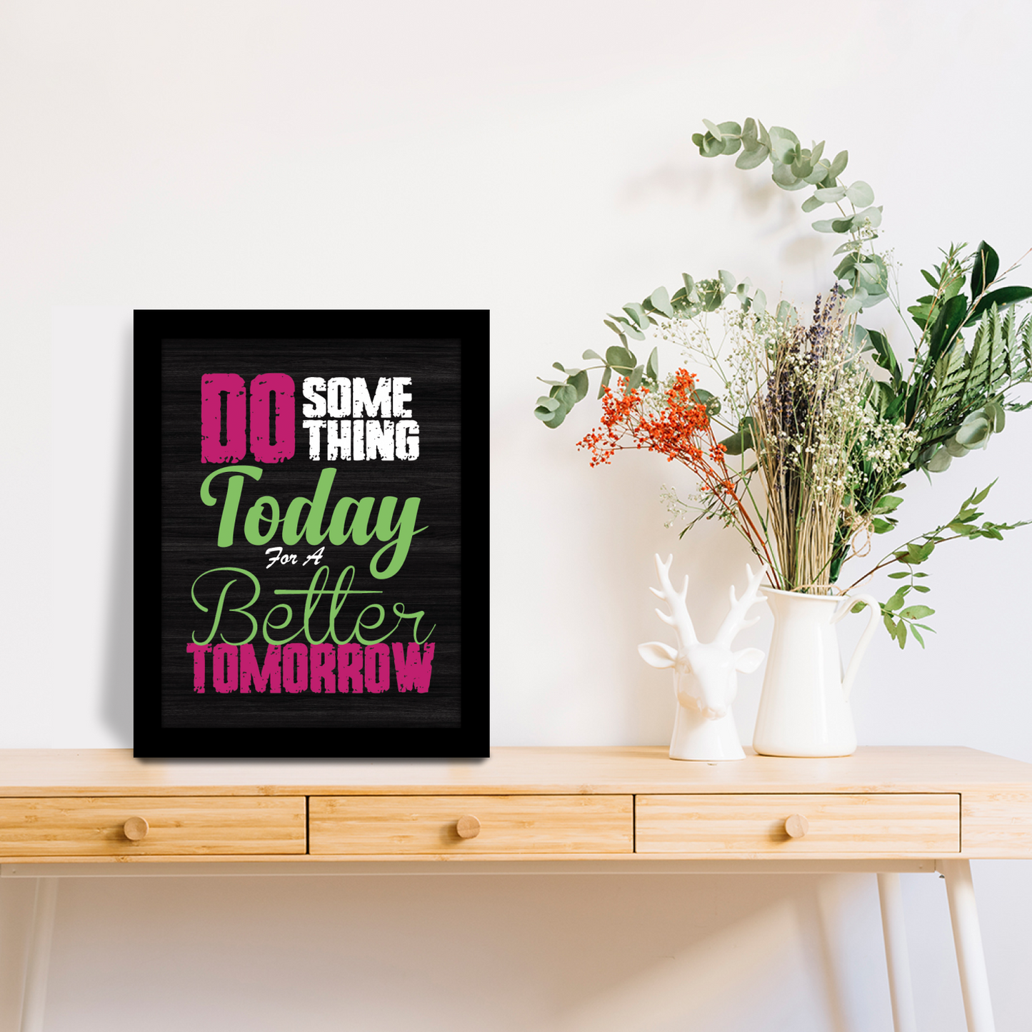 Take Action Today for a Brighter Tomorrow – Framed Inspirational Art