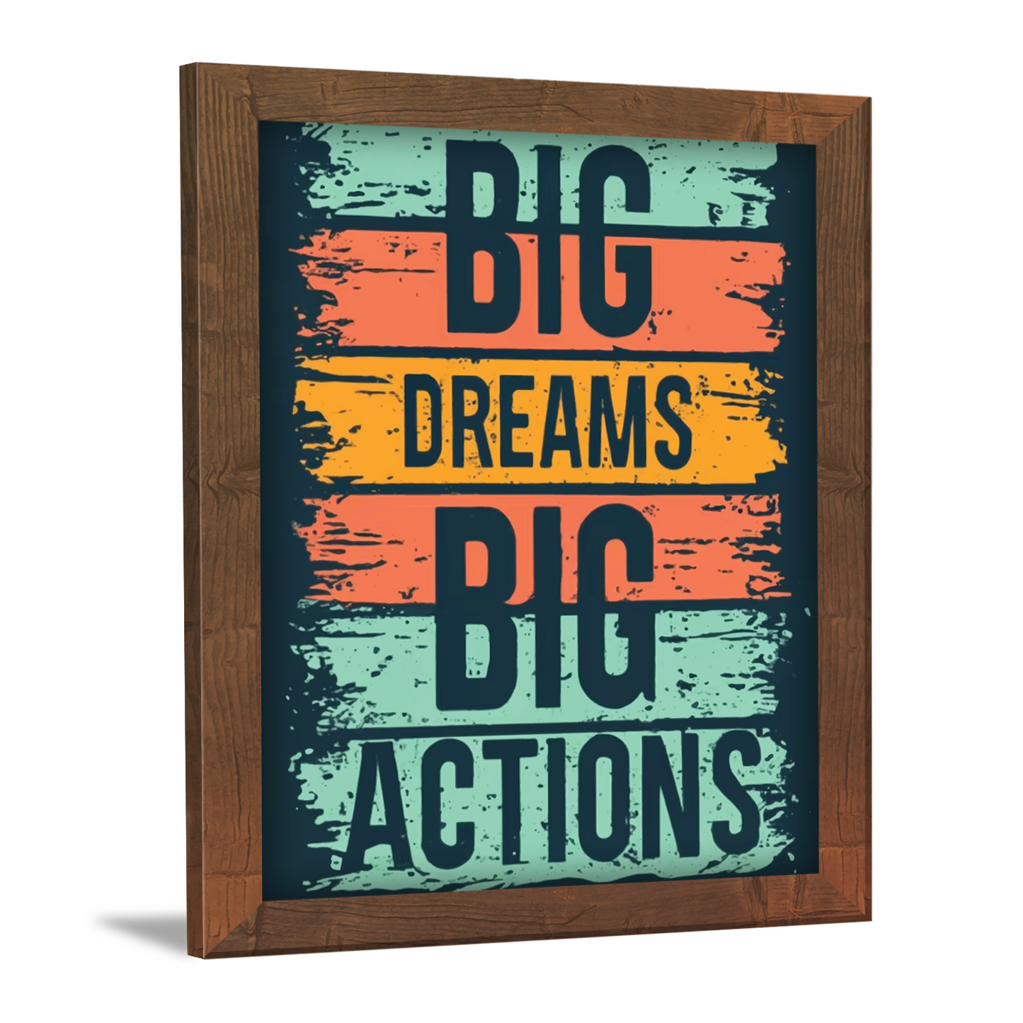 Big Dreams, Big Actions – Motivational Framed Art