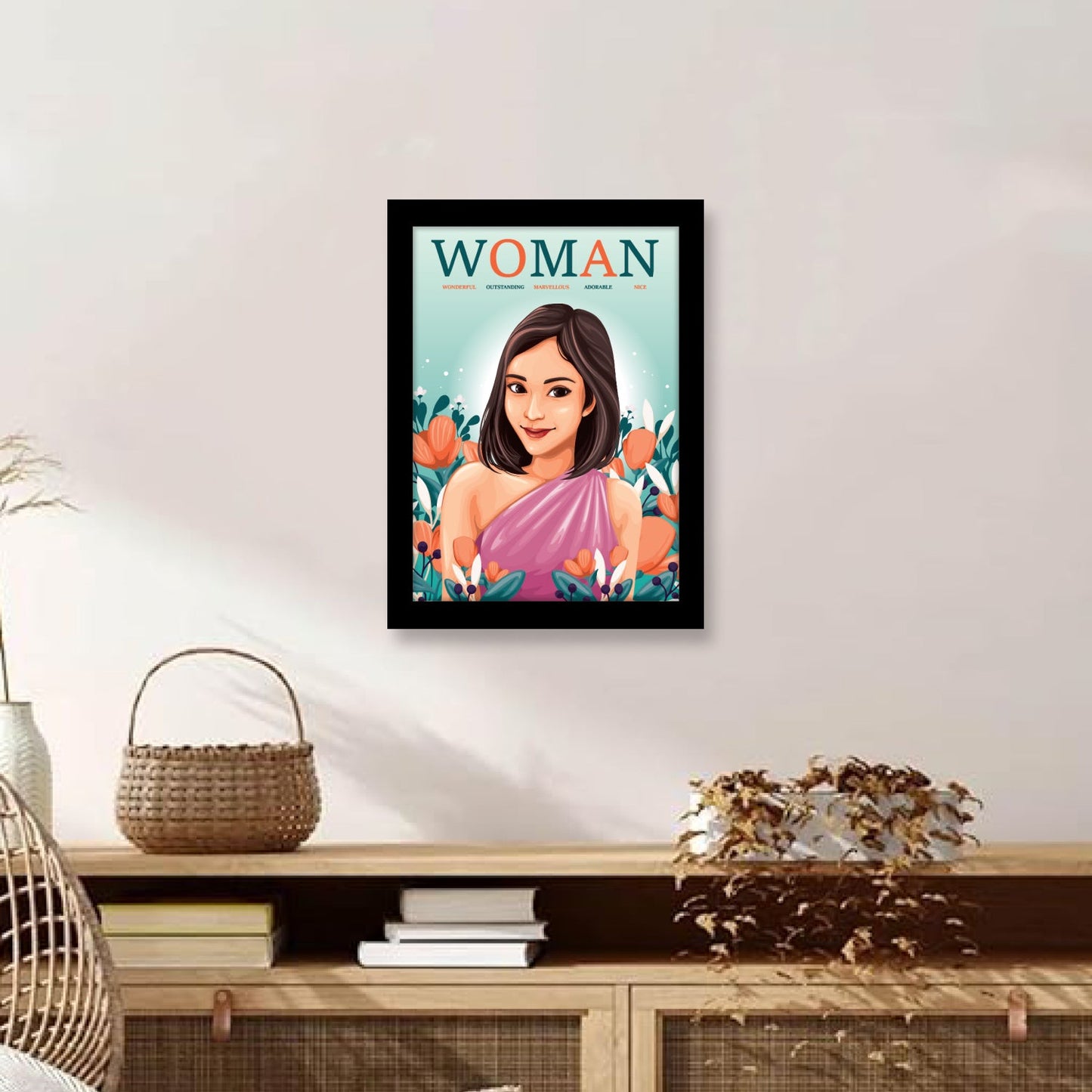 WOMAN: A Powerful Tribute to Every Woman – Women’s Day Photo Frame