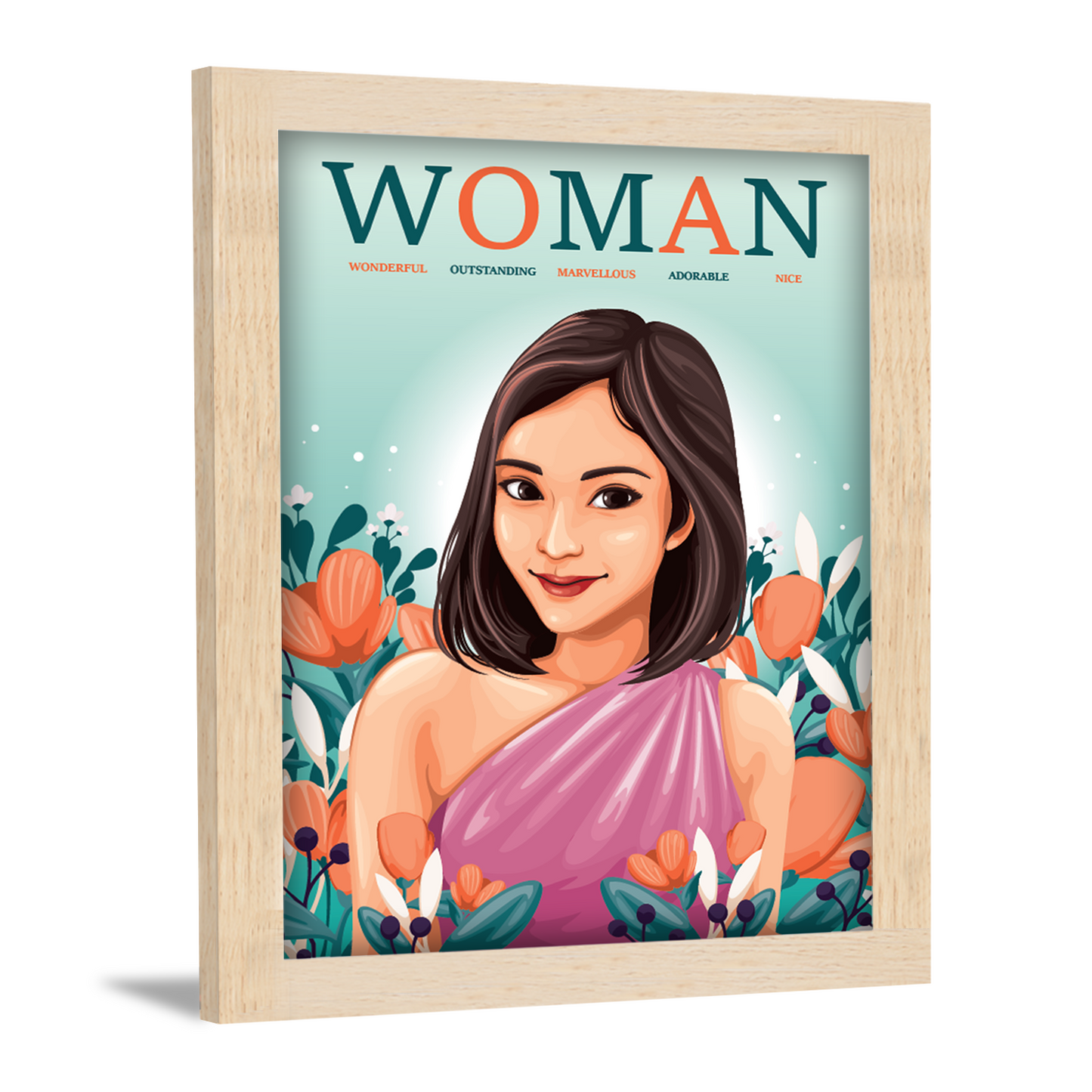 WOMAN: A Powerful Tribute to Every Woman – Women’s Day Photo Frame