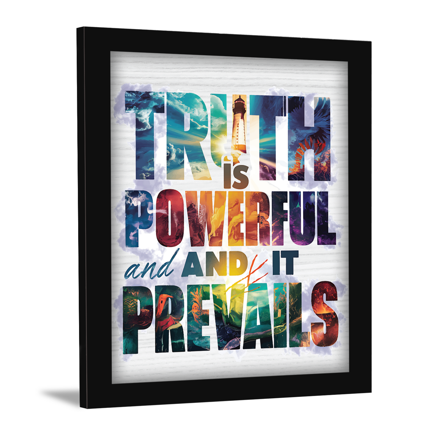 Truth is Powerful and It Prevails – Motivational Framed Art