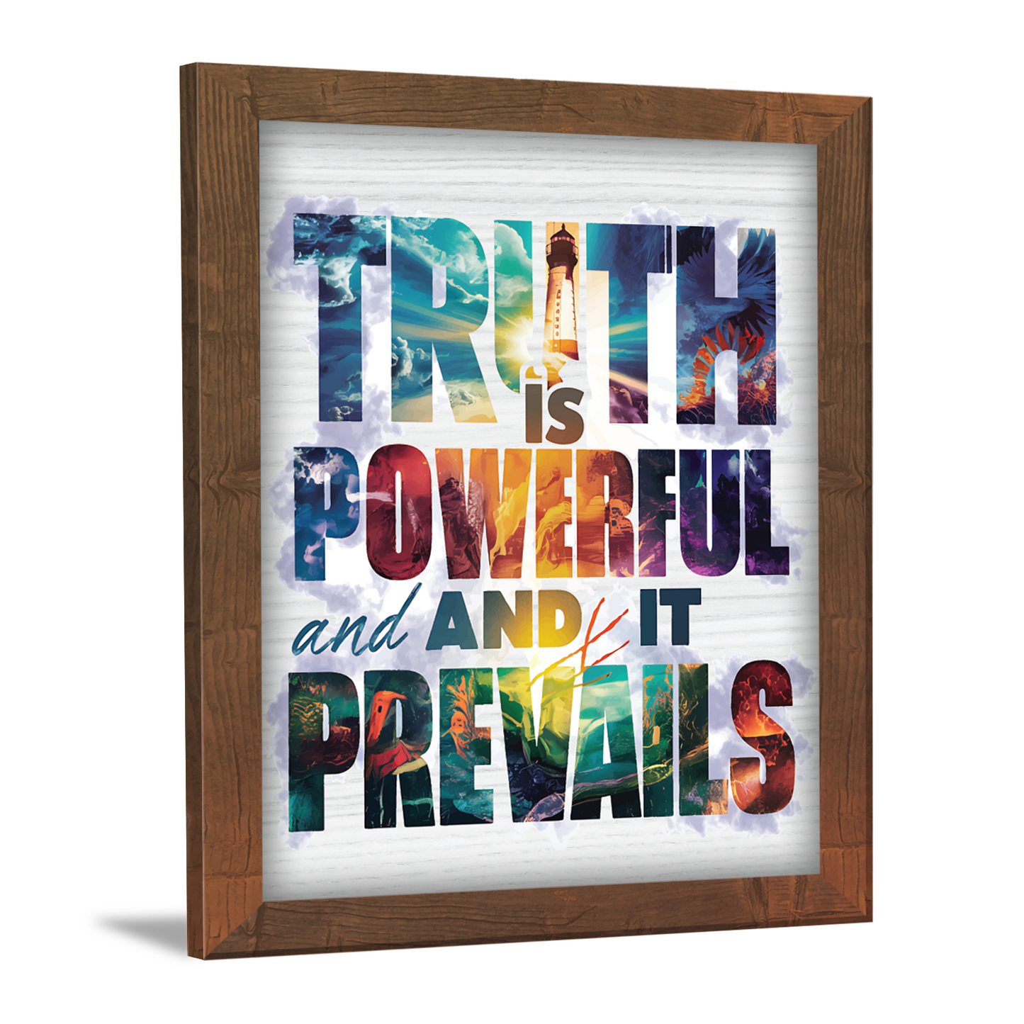 Truth is Powerful and It Prevails – Motivational Framed Art