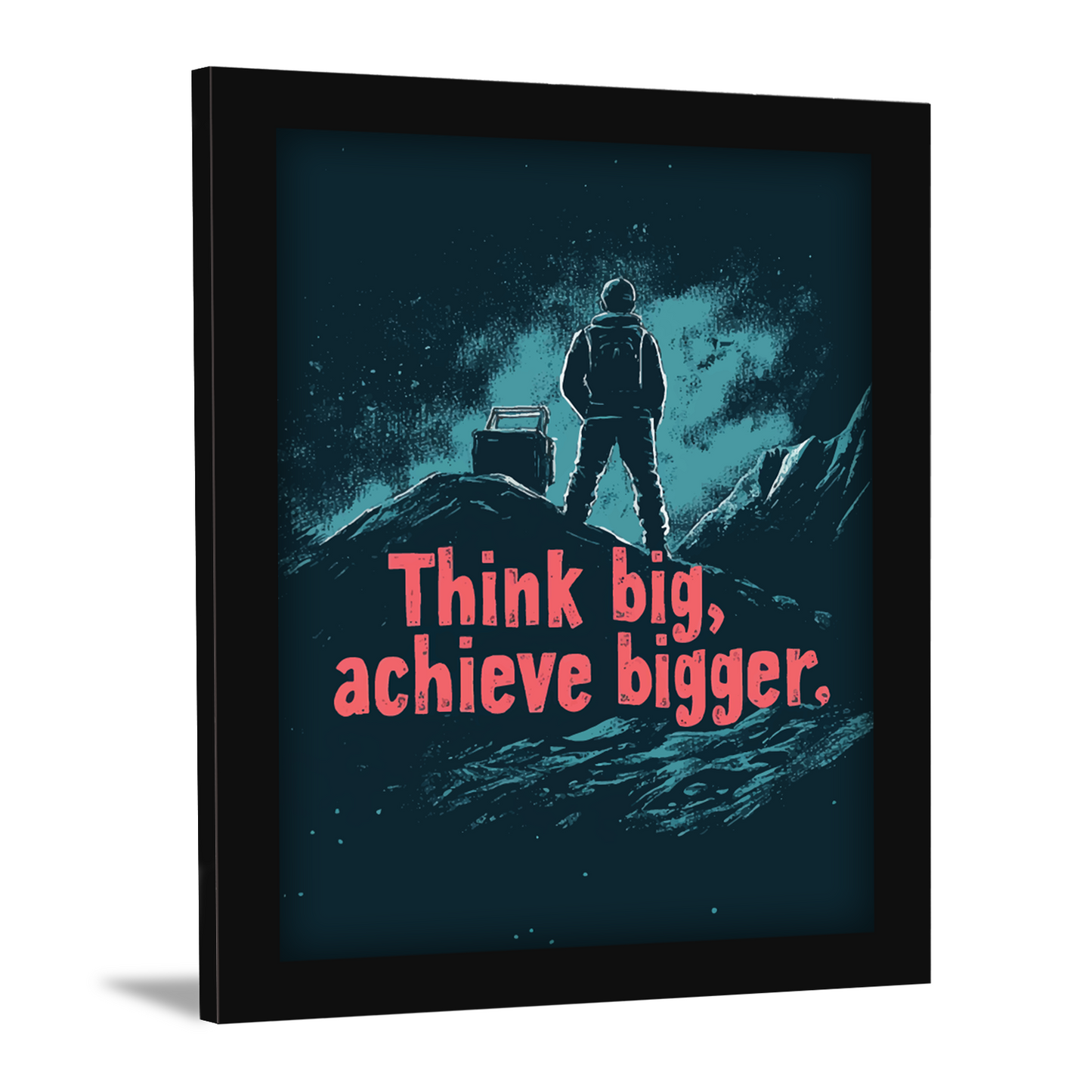 Think Big, Achieve Bigger – Inspirational Wall Frame