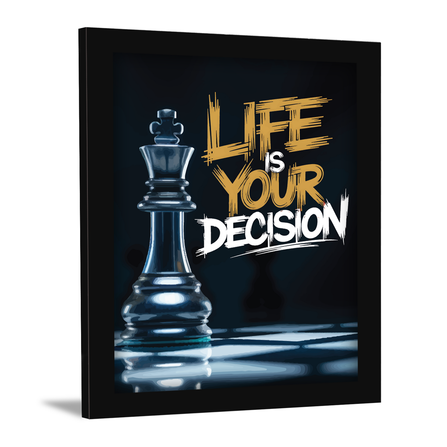 Life Is Your Decision: Motivational Wall Frame & Art