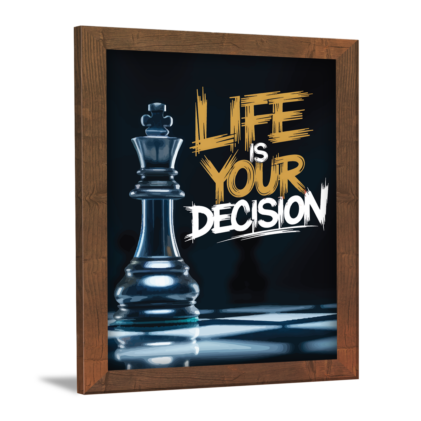 Life Is Your Decision: Motivational Wall Frame & Art
