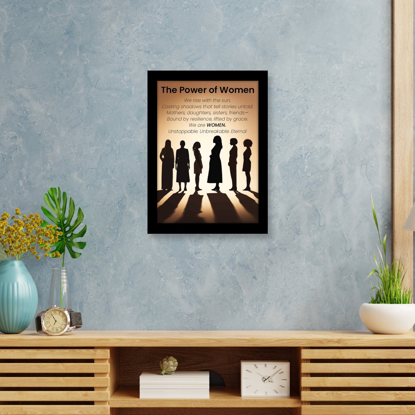 The Power of Woman – Celebrate Strength & Grace with Women’s Day Photo Frame & Wall Art