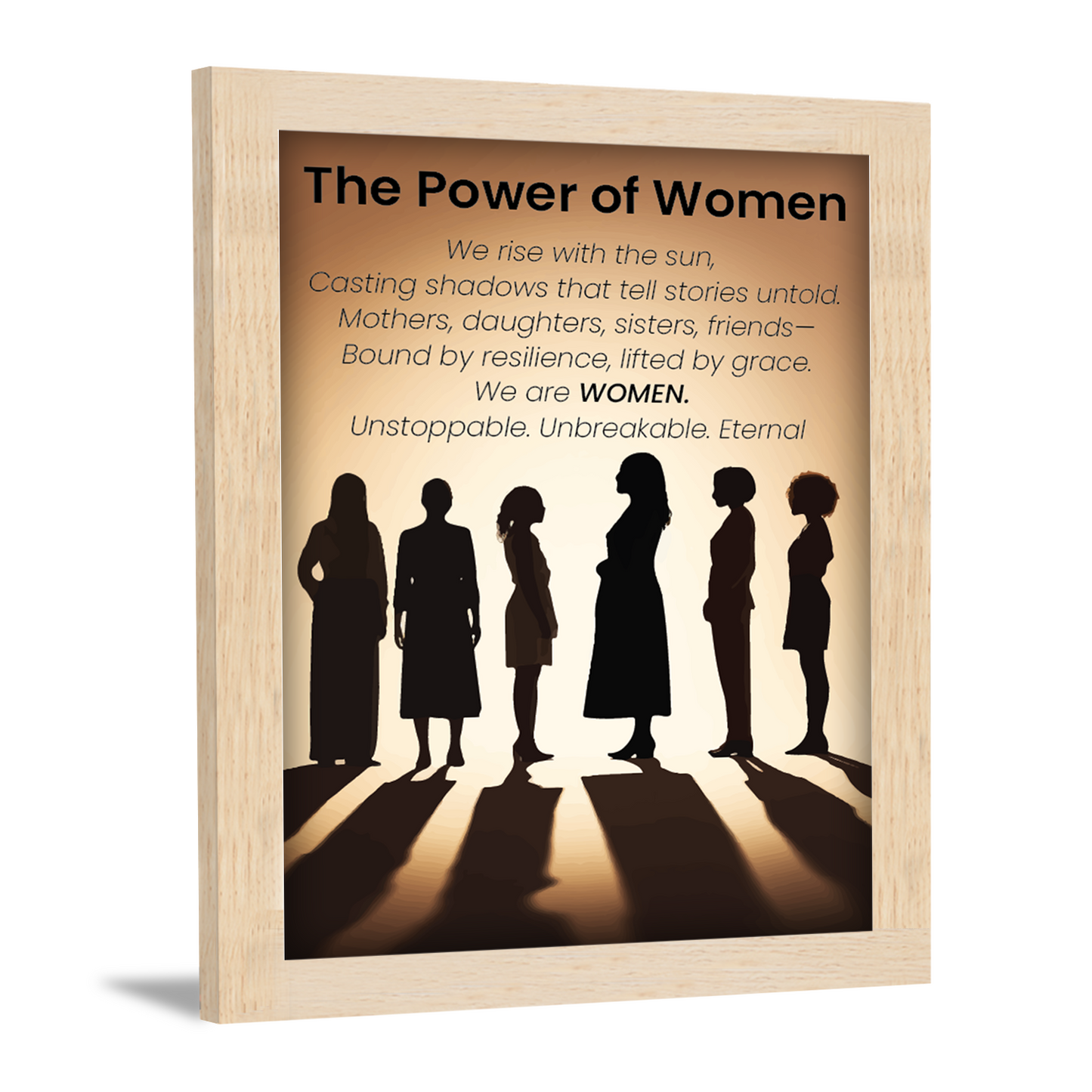 The Power of Woman – Celebrate Strength & Grace with Women’s Day Photo Frame & Wall Art