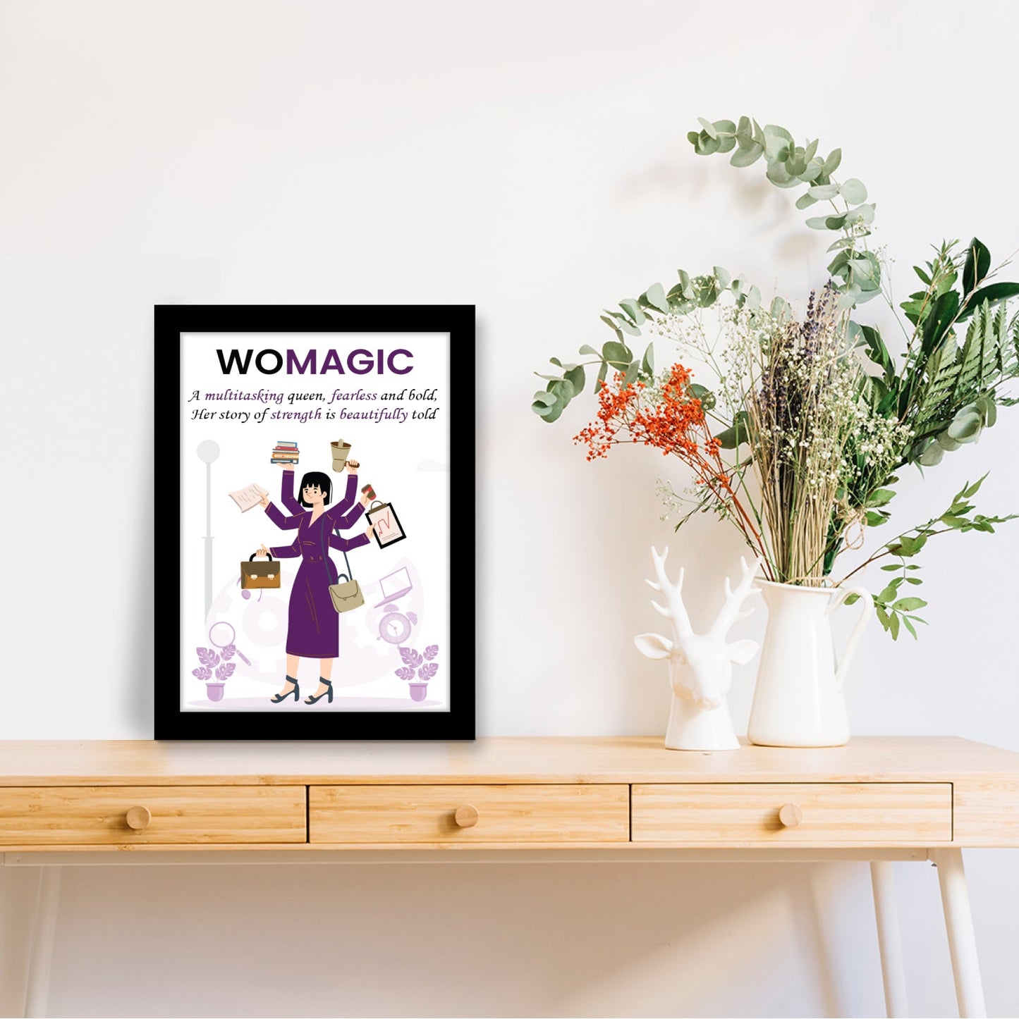 Empowered Women Wall Art & Photo Frame for Women’s Day