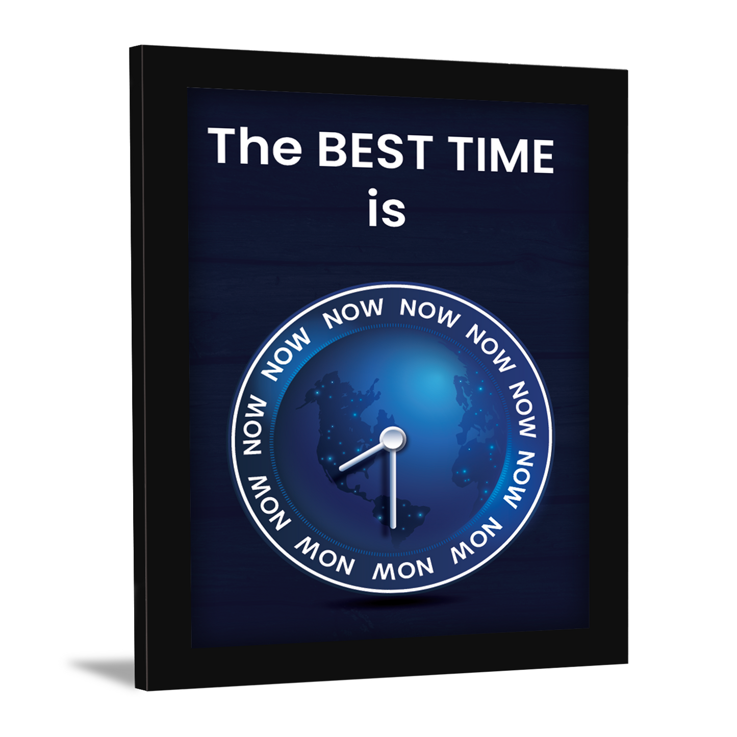 The Best Time is Now - Motivational Photo Frame & Wall Art