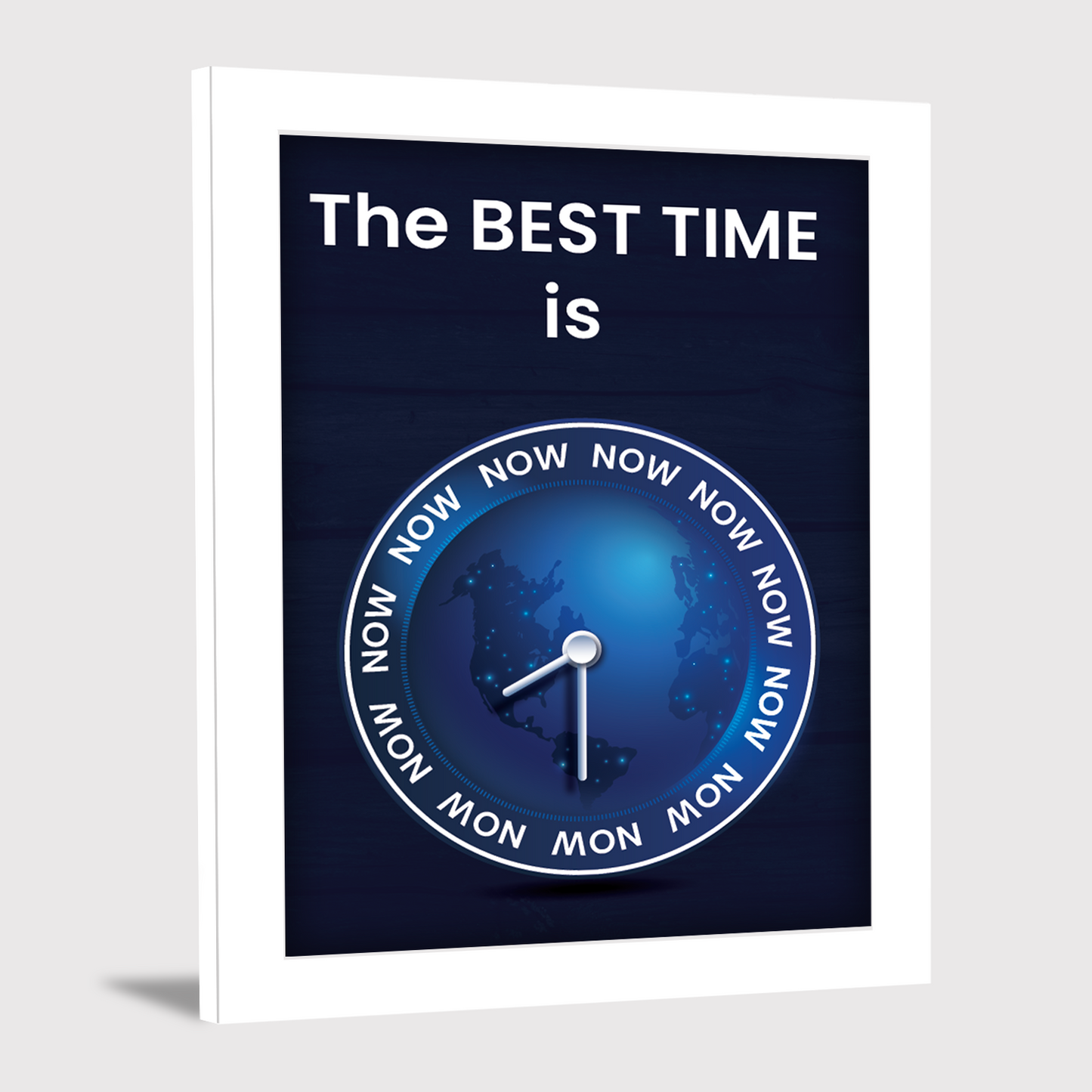 The Best Time is Now - Motivational Photo Frame & Wall Art