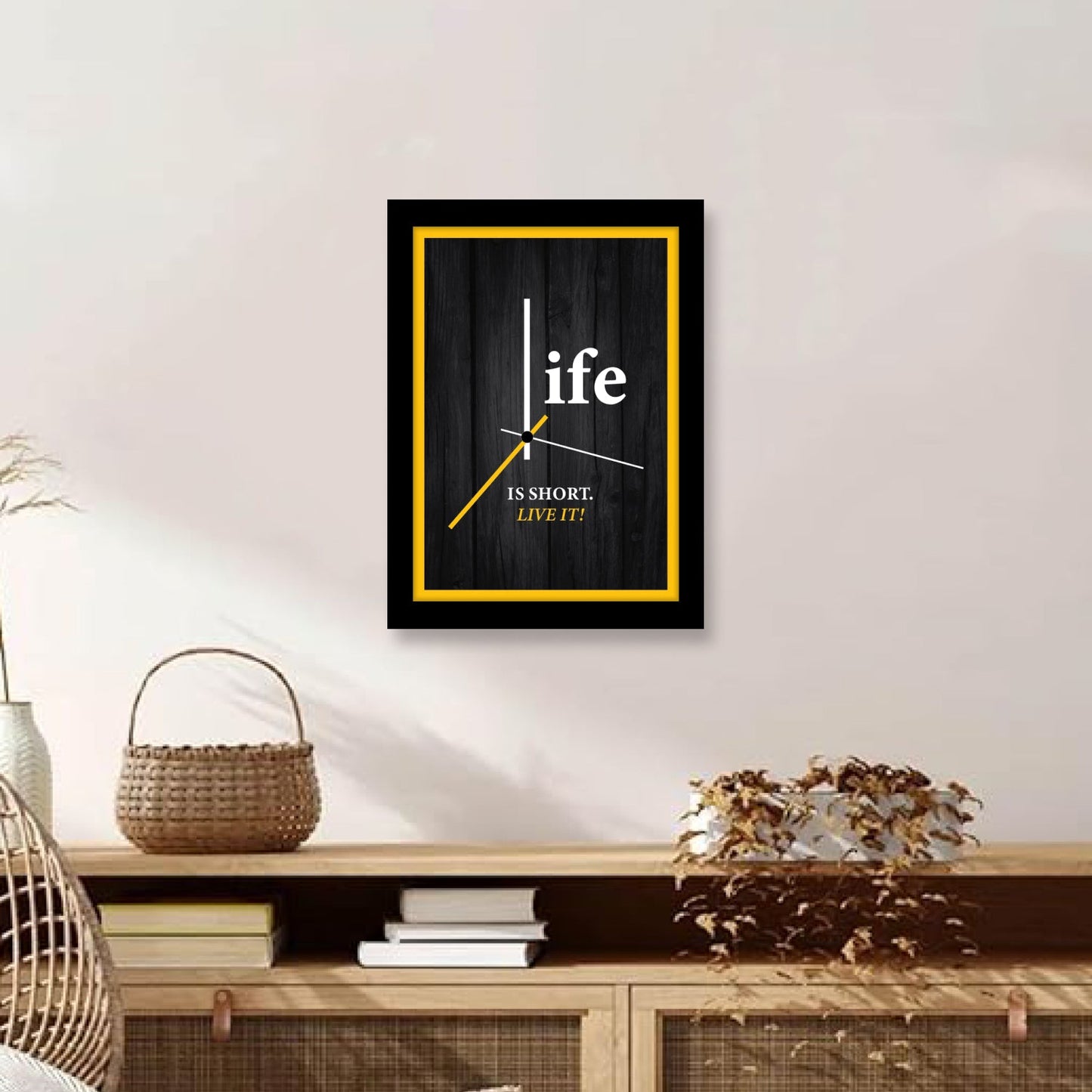 Life is Short. Live It! - Motivational Photo Frame & Inspirational Wall Art