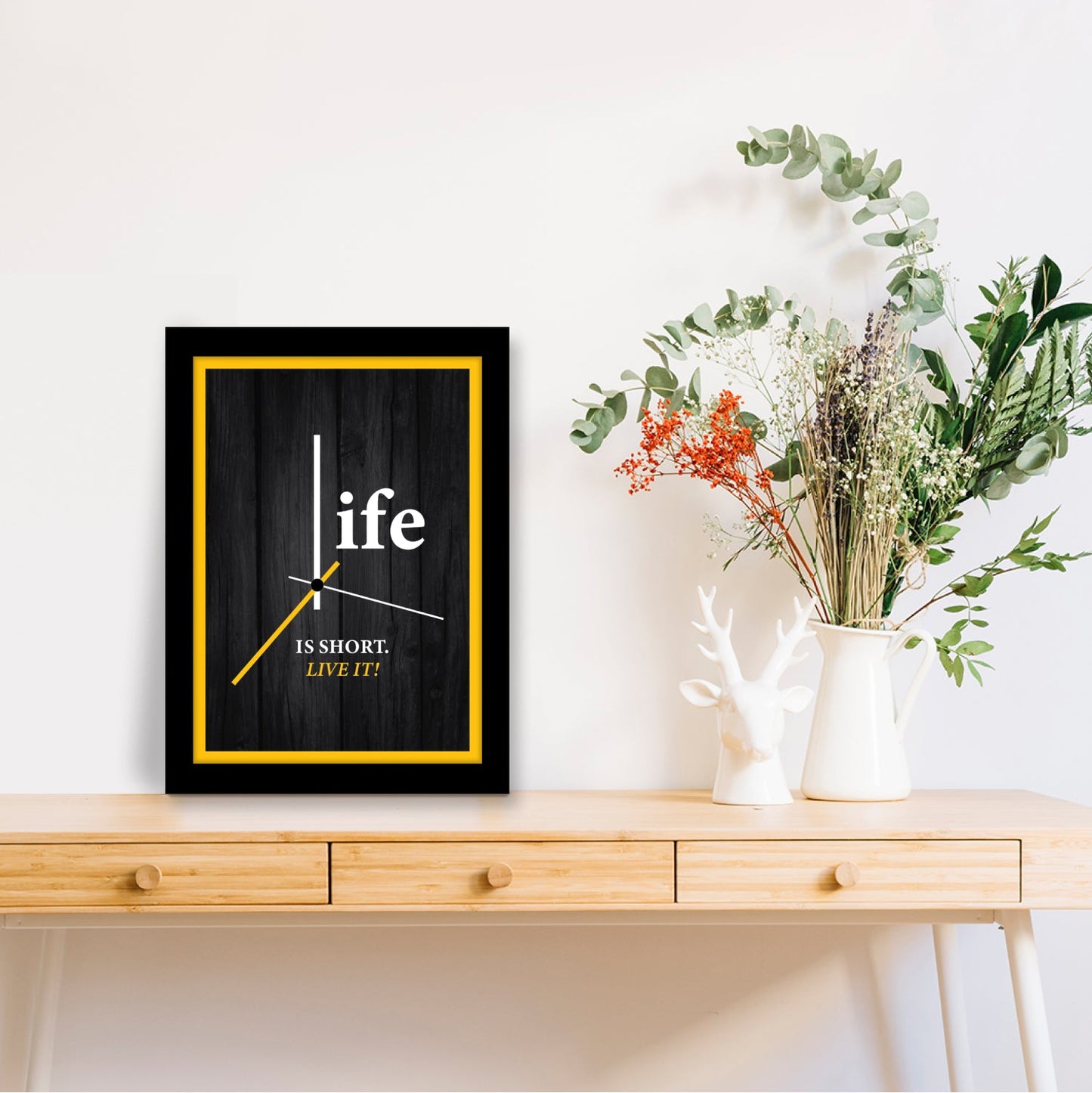 Life is Short. Live It! - Motivational Photo Frame & Inspirational Wall Art