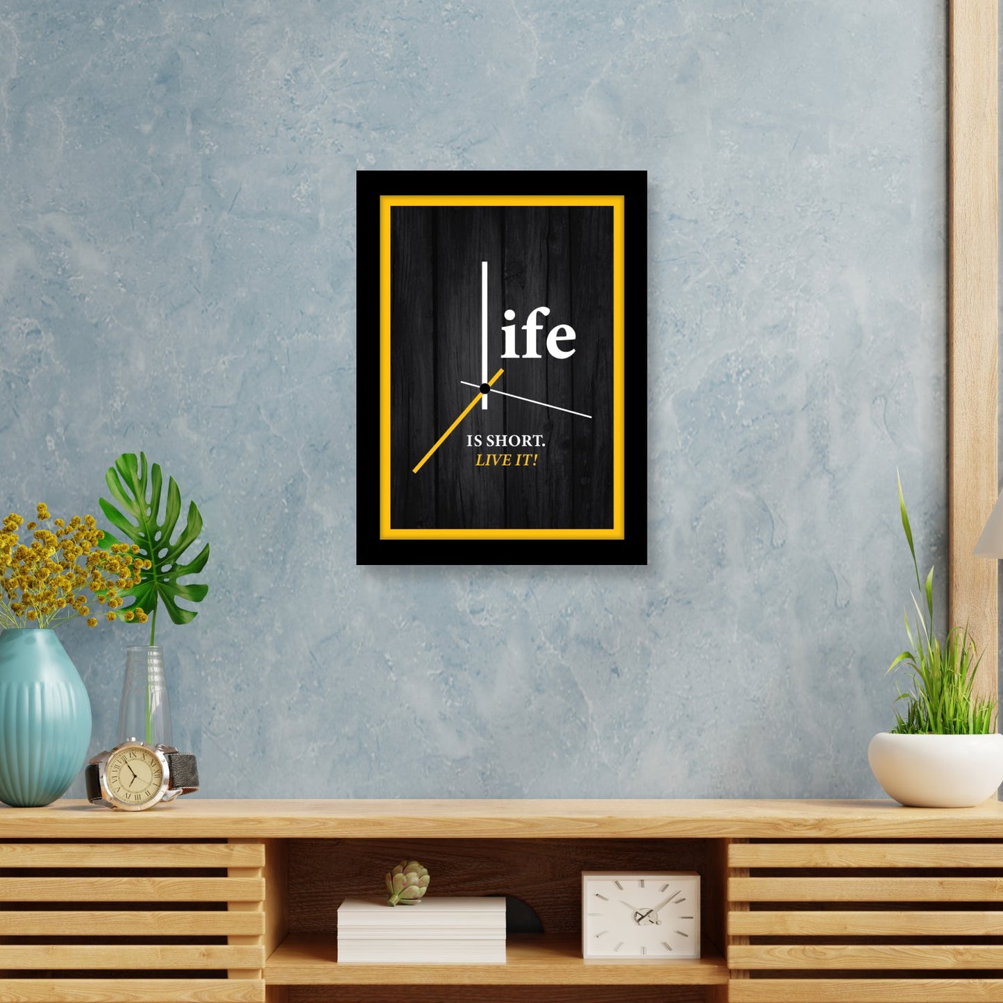 Life is Short. Live It! - Motivational Photo Frame & Inspirational Wall Art