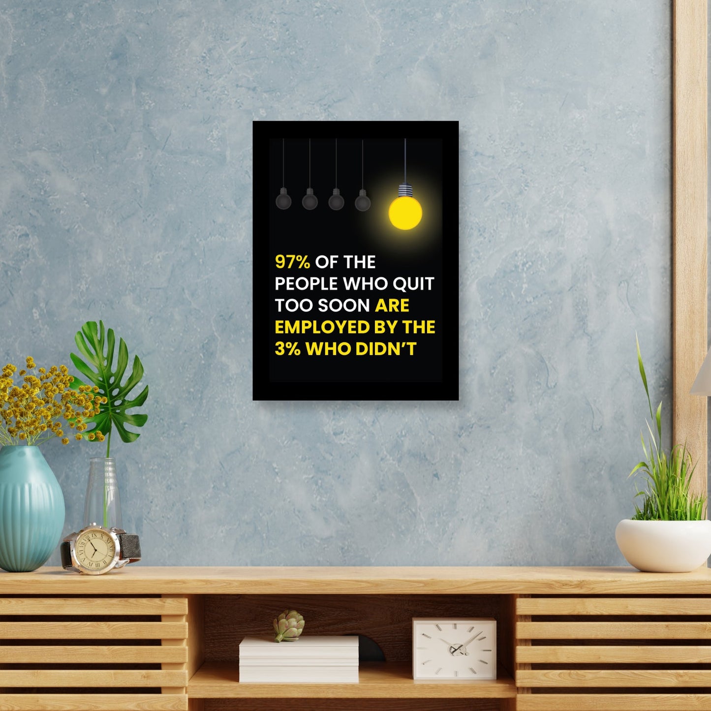 The Power of Persistence: Motivational Photo Frame & Inspirational Wall Art