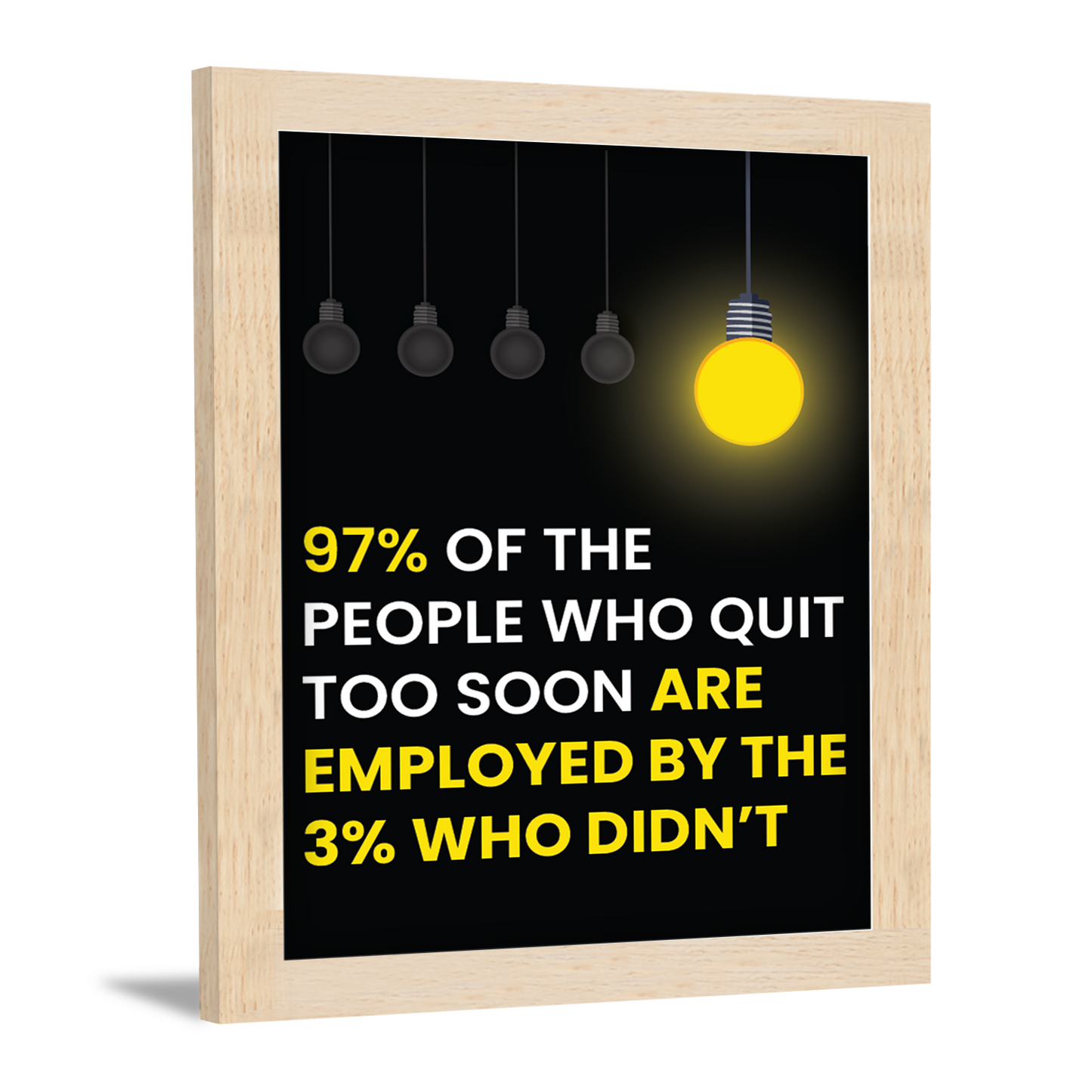 The Power of Persistence: Motivational Photo Frame & Inspirational Wall Art