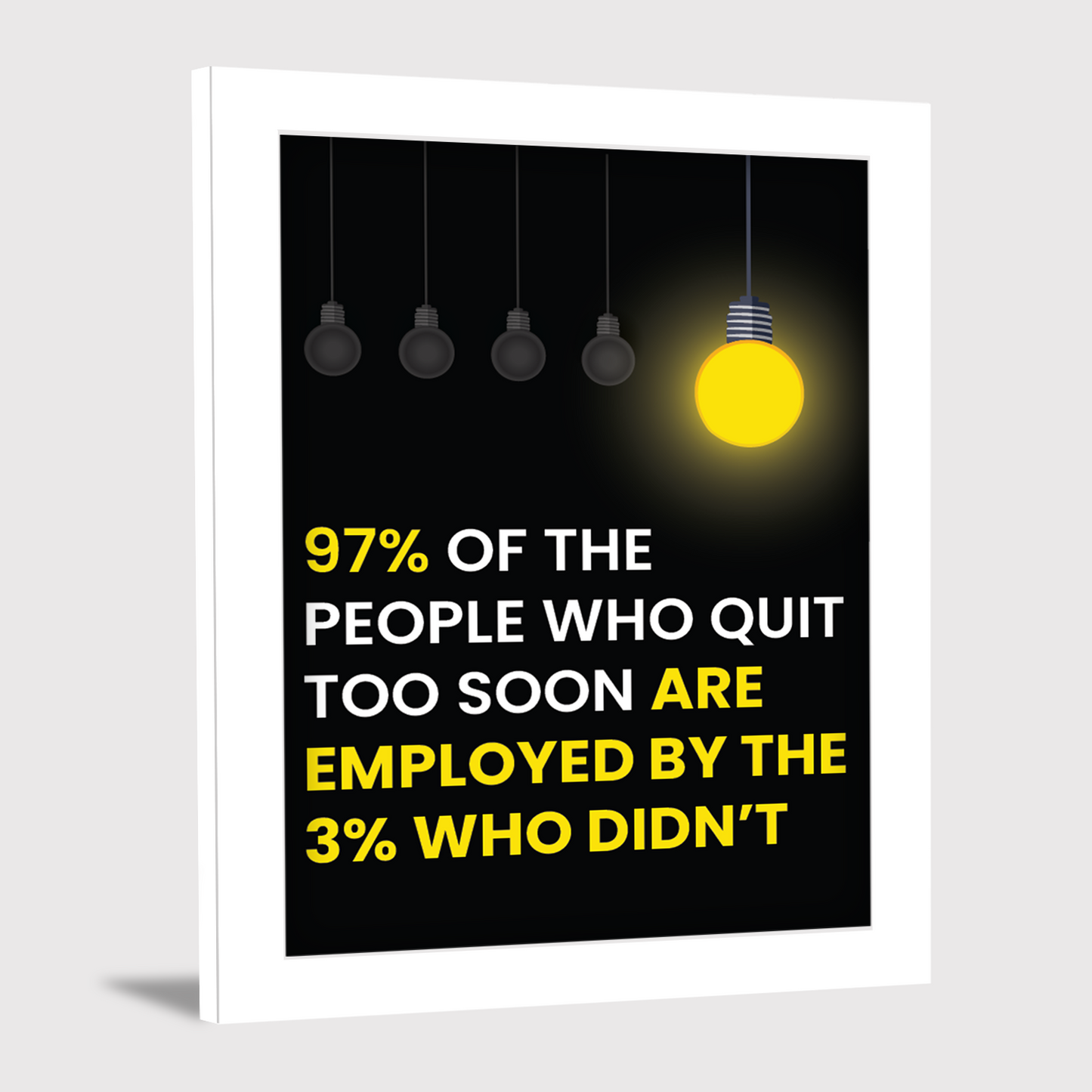 The Power of Persistence: Motivational Photo Frame & Inspirational Wall Art
