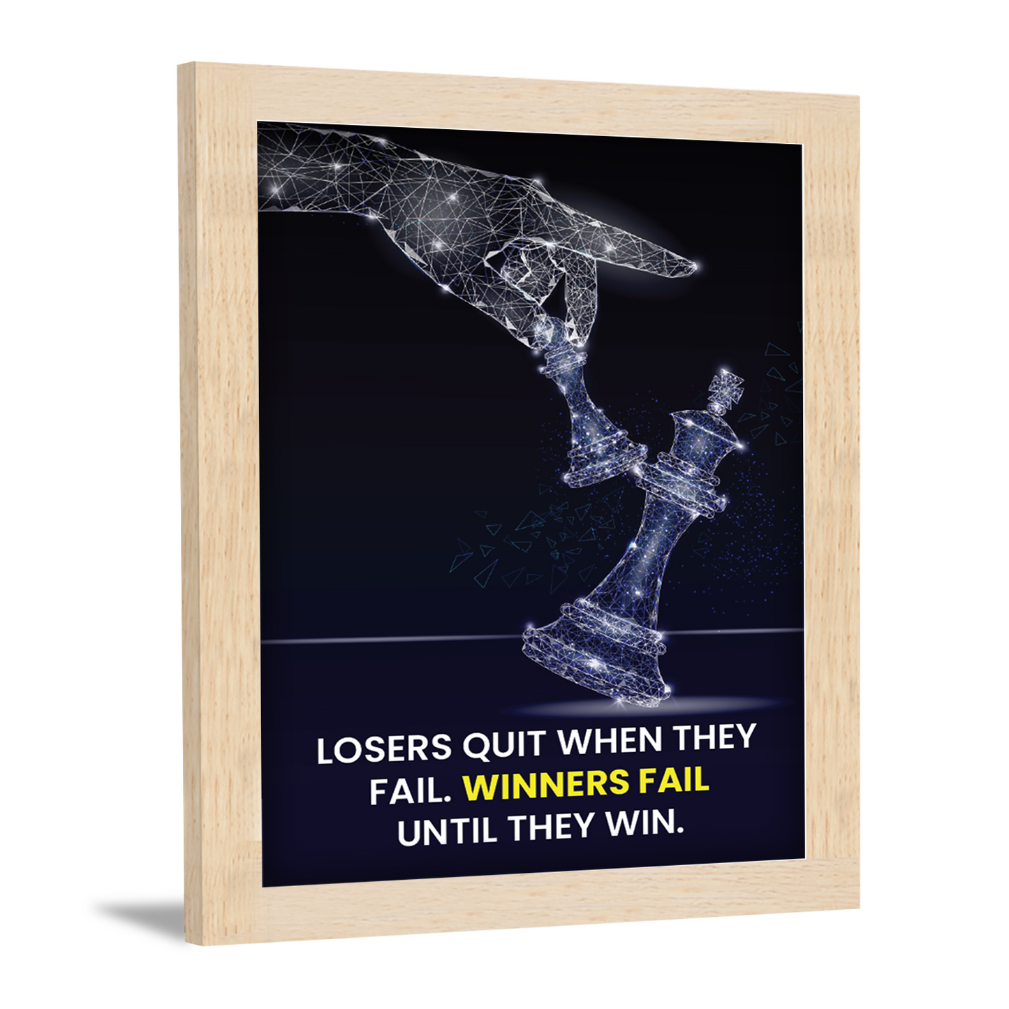 Losers Quit, Winners Persist: Motivational Wall Art & Inspirational Photo Frame