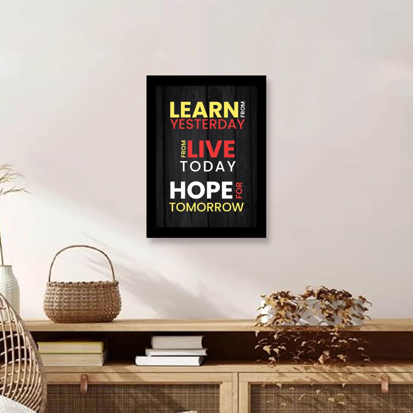 A Daily Reminder: Motivational Quote Frame & Inspirational Wall Art