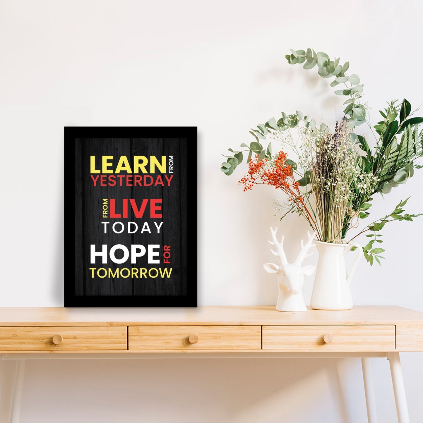 A Daily Reminder: Motivational Quote Frame & Inspirational Wall Art