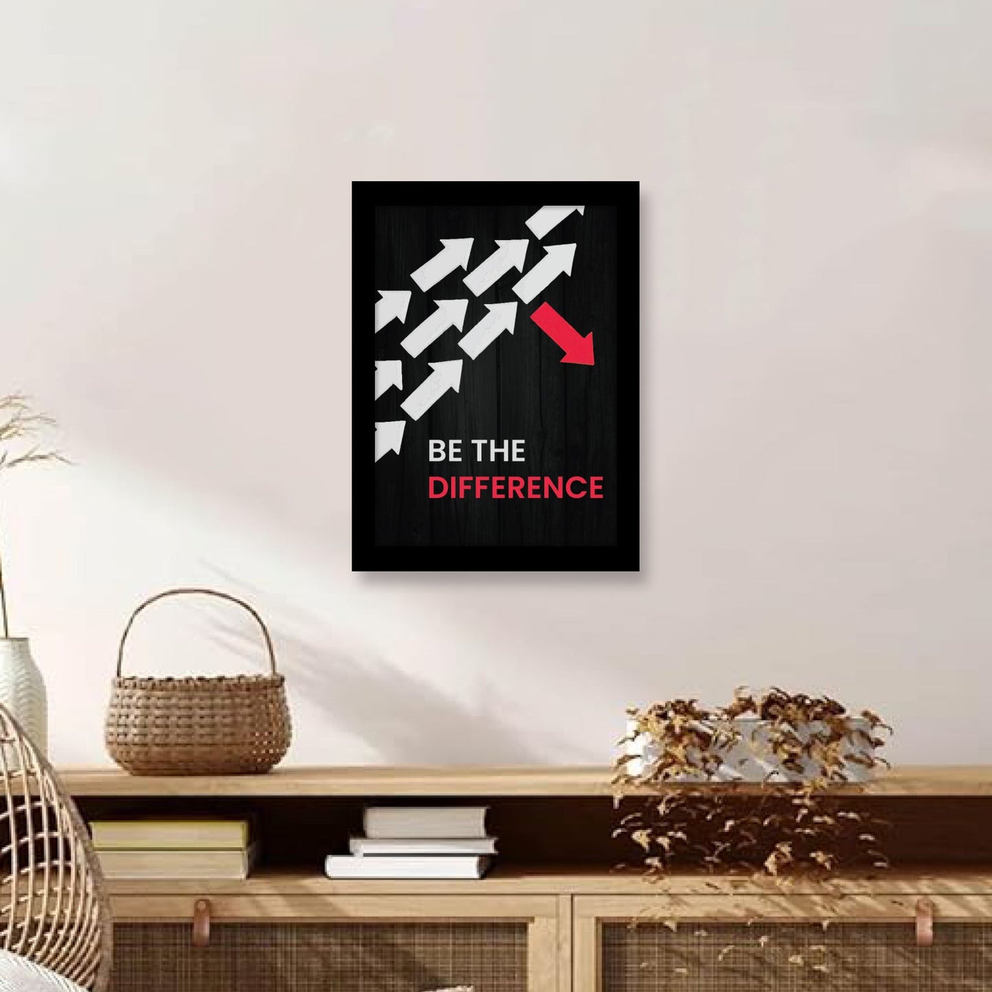 Be the Difference: Motivational Photo Frame & Inspirational Wall Art