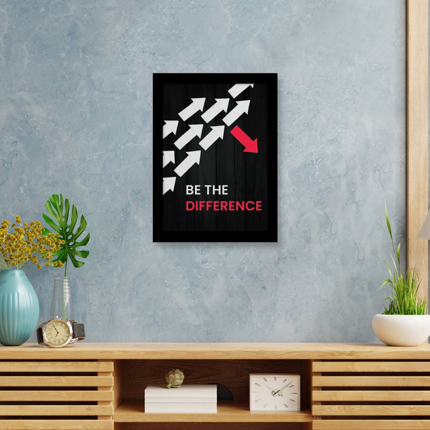 Be the Difference: Motivational Photo Frame & Inspirational Wall Art