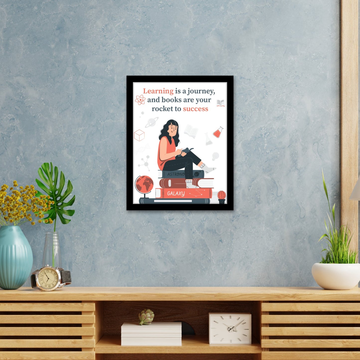 Books: Your Rocket to Success - Motivational Photo Frame & Inspirational Wall Art