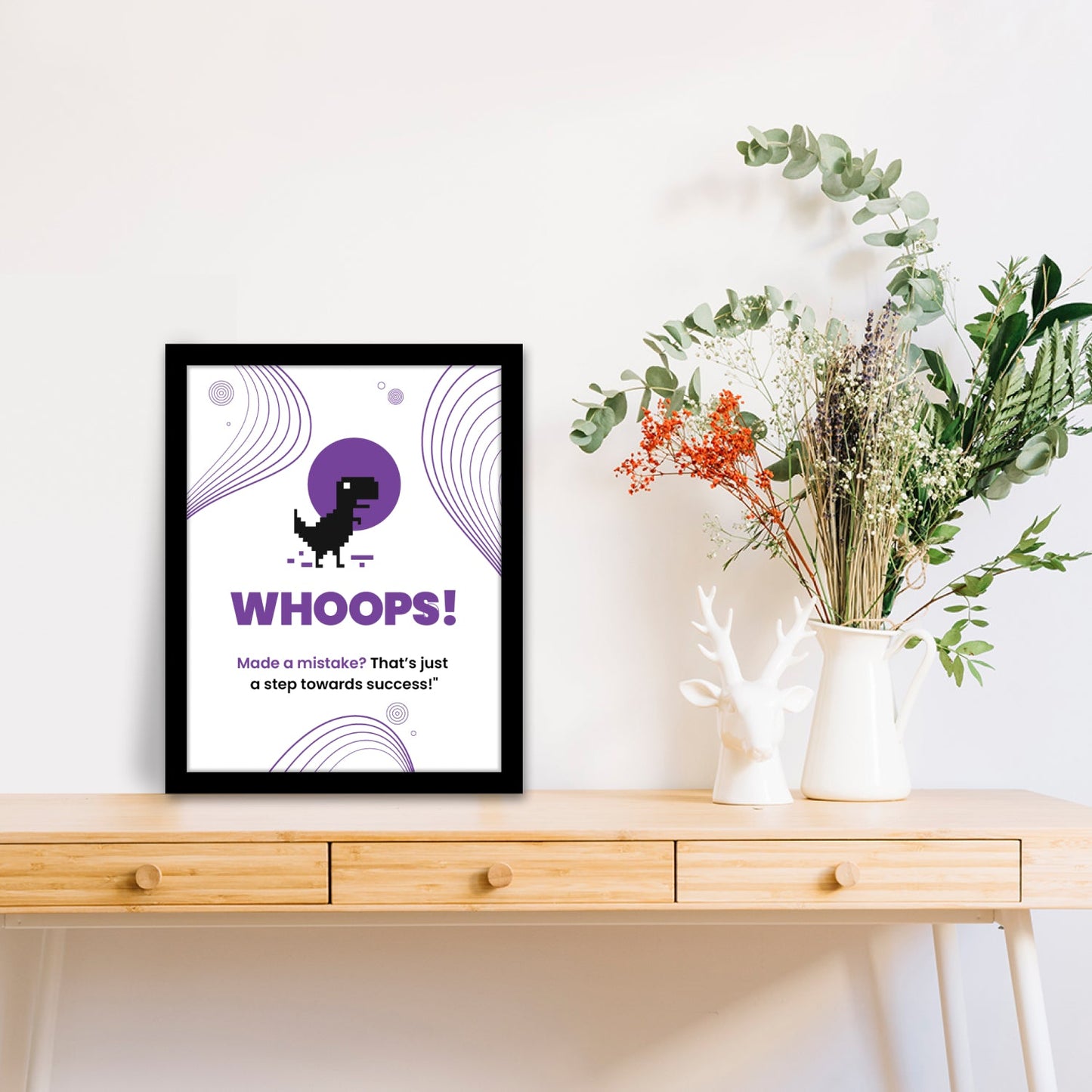 Mistakes Are Steps to Success - Motivational Wall Art & Photo Frame