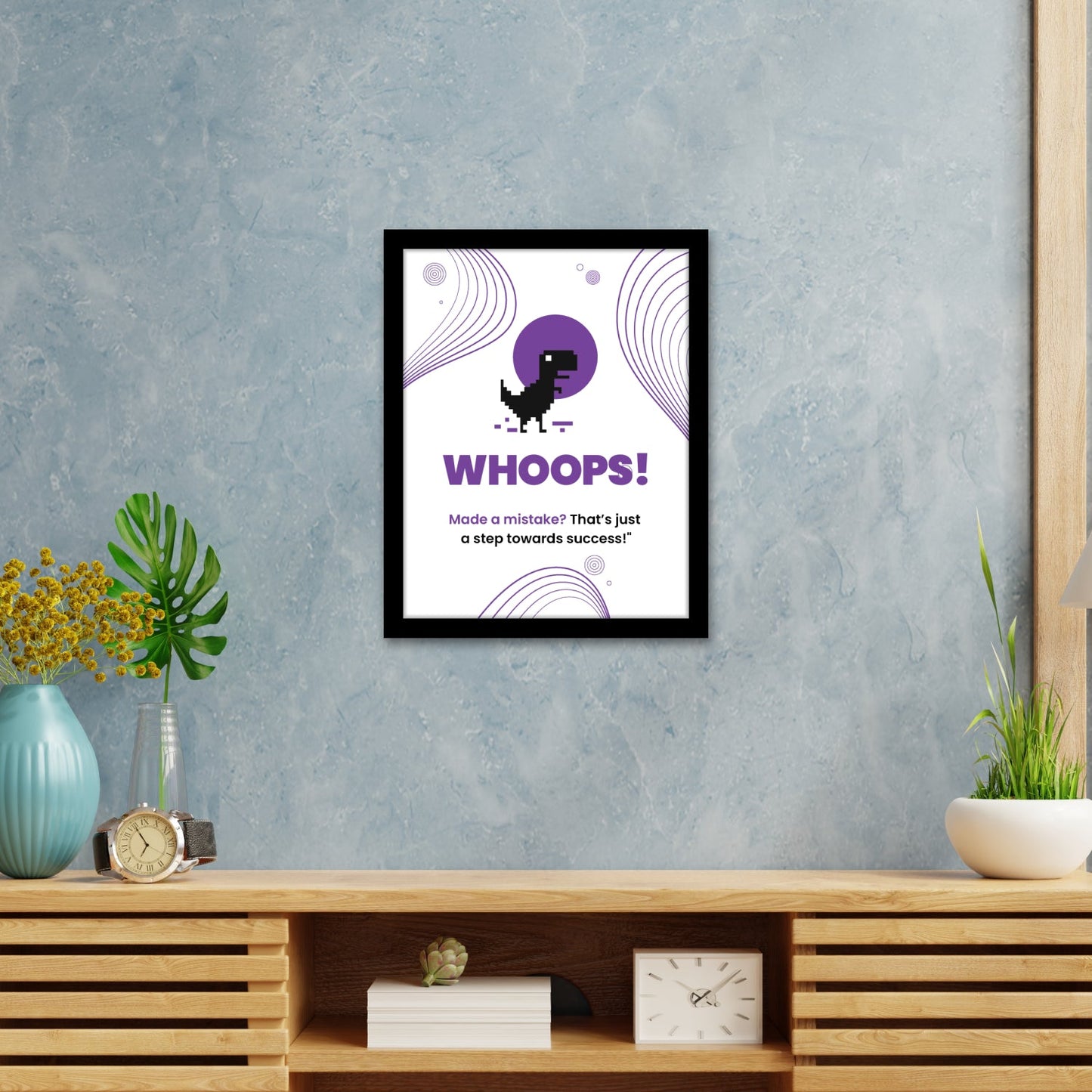 Mistakes Are Steps to Success - Motivational Wall Art & Photo Frame