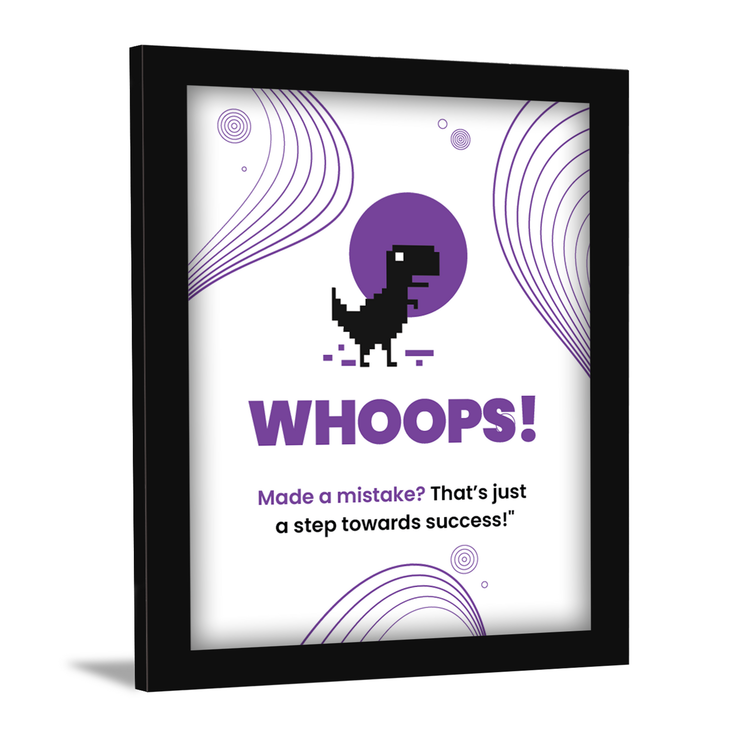 Mistakes Are Steps to Success - Motivational Wall Art & Photo Frame