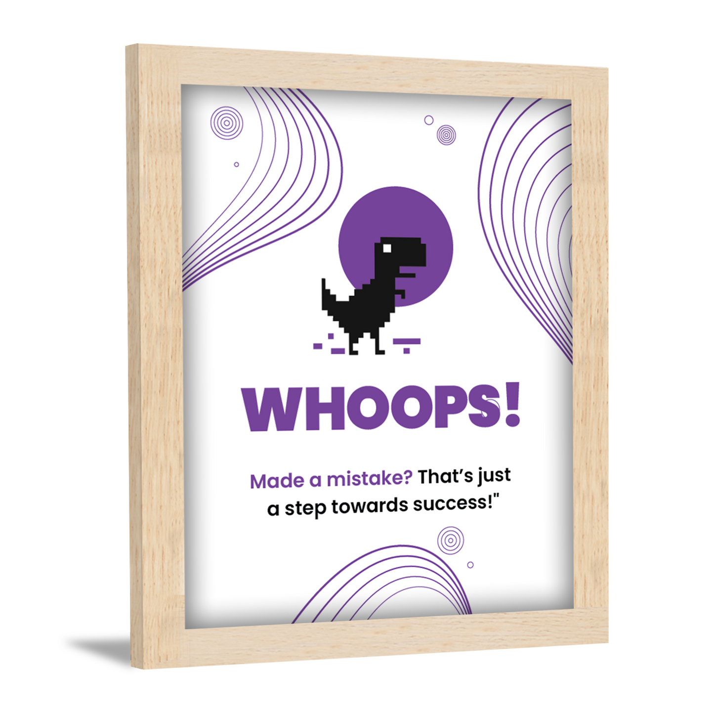 Mistakes Are Steps to Success - Motivational Wall Art & Photo Frame