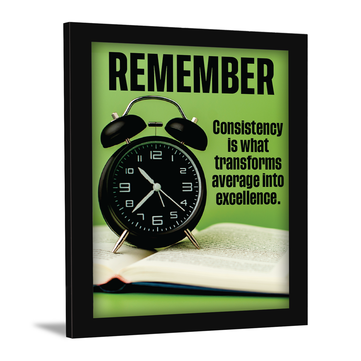 Consistency Leads to Excellence - Motivational Wall Art & Inspirational Photo Frame