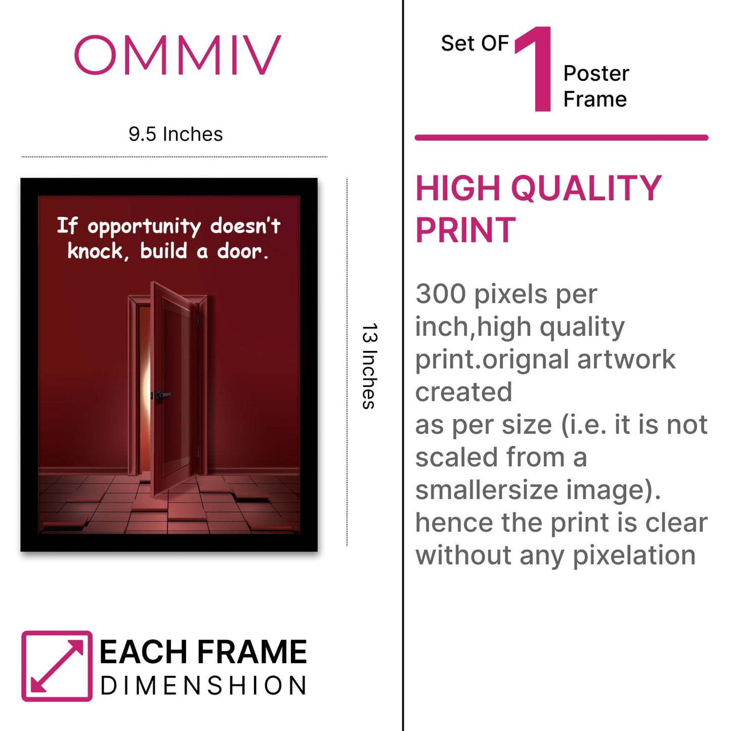 Build Your Future: Motivational Photo Frame & Wall Art