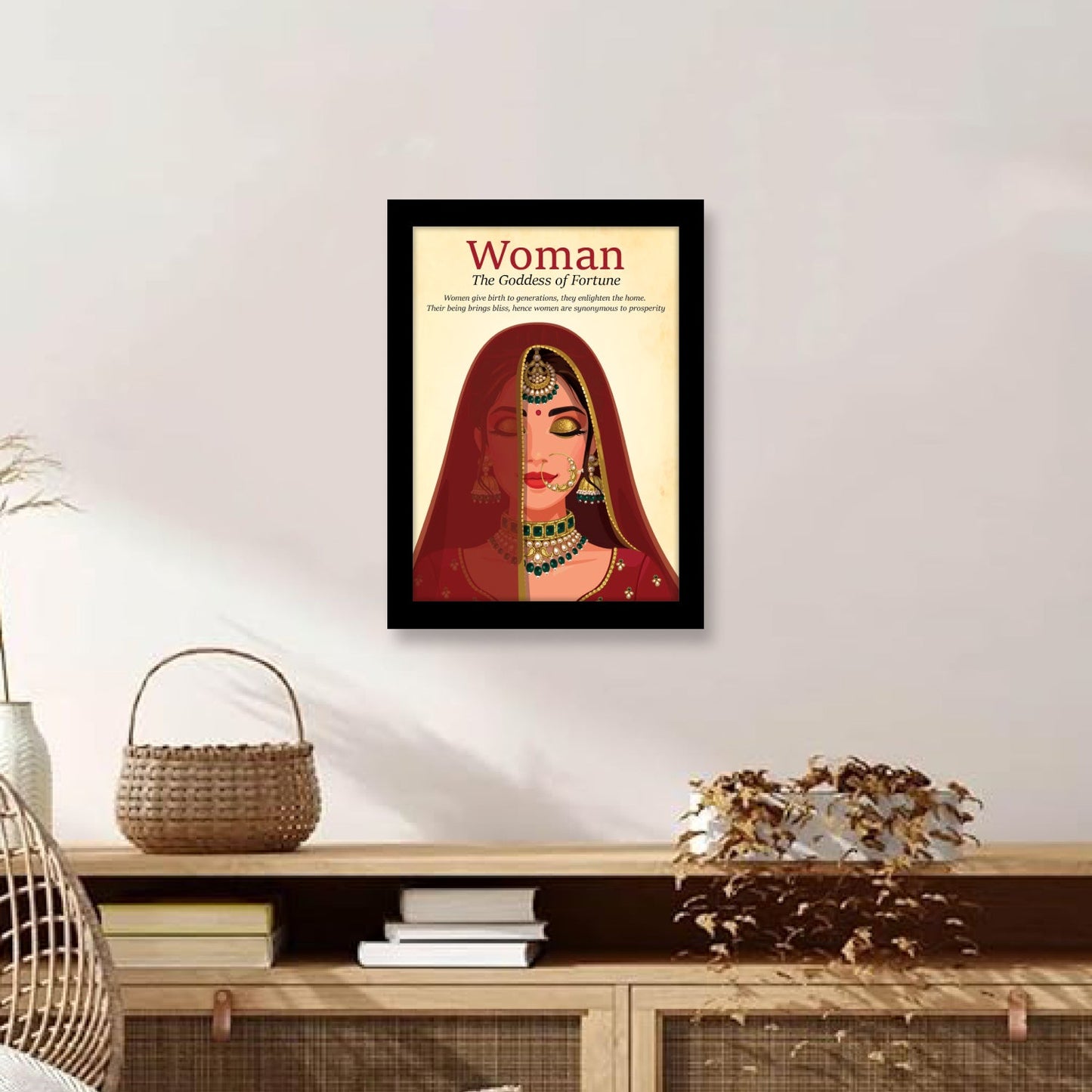 WOMAN - The Goddess of Fortune Photo Frame - Perfect Women's Day Gift